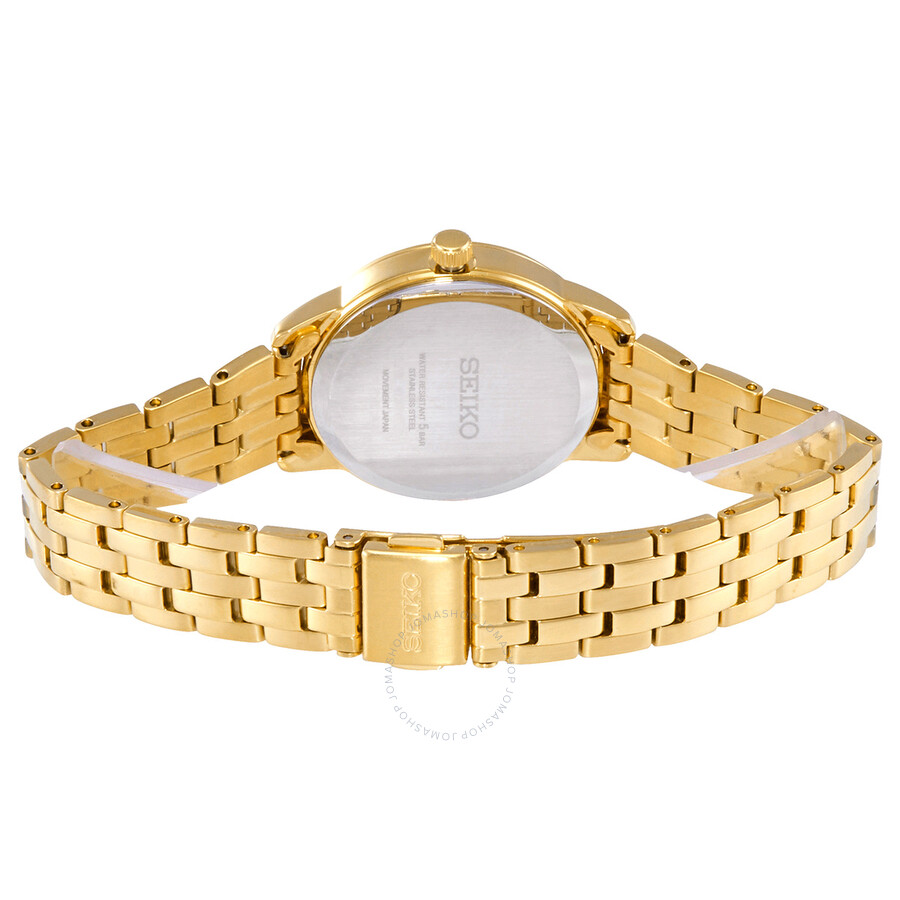 Seiko Essentials Quartz Champagne Dial Ladies Watch