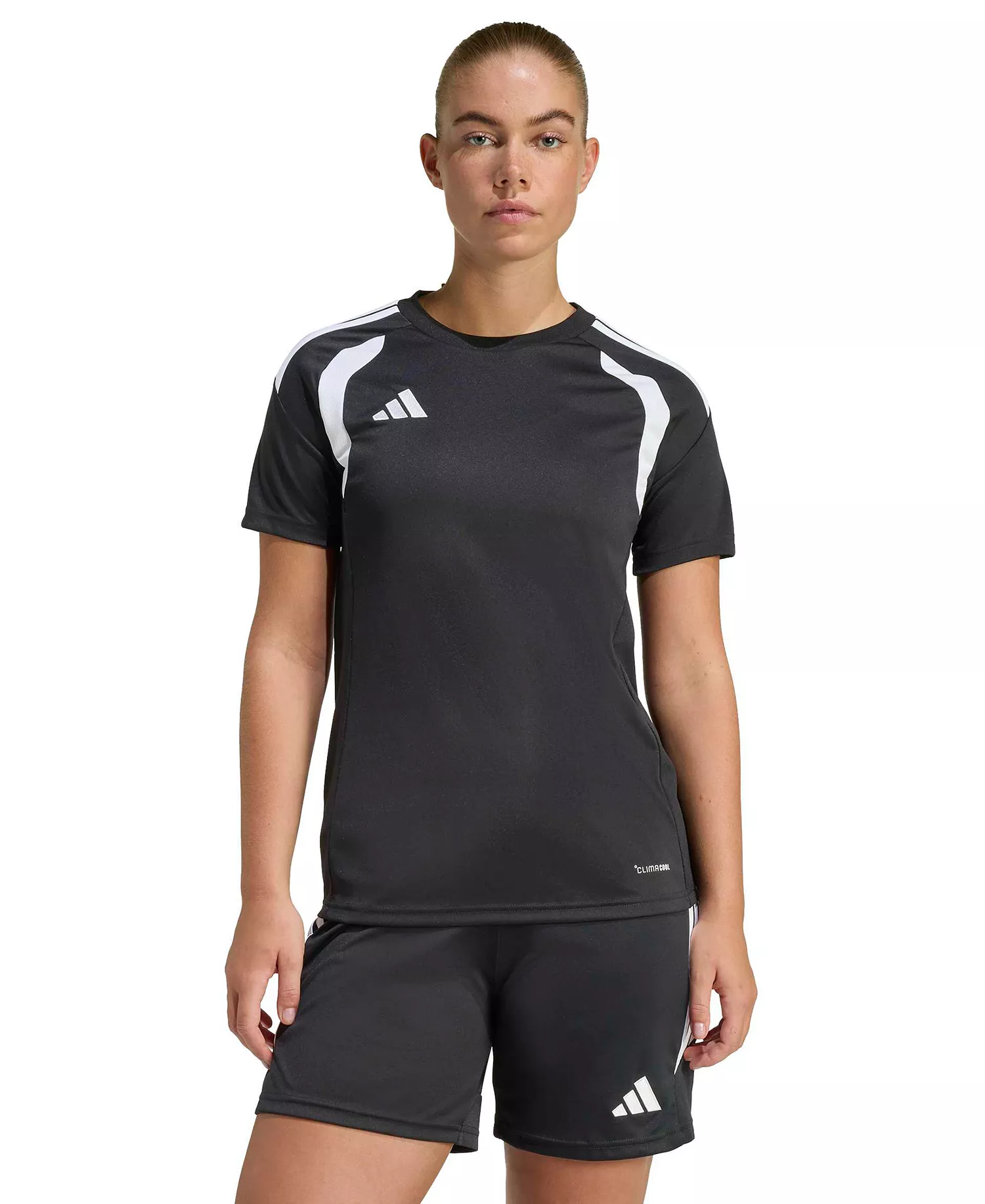 Women's Tiro 26 League Soccer Jersey T-Shirt - Black/white - 2XL
