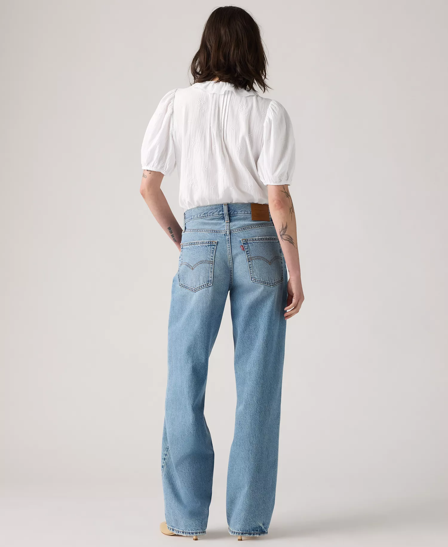 Women's Mid Rise Baggy Dad Jeans - Easy Days - 24
