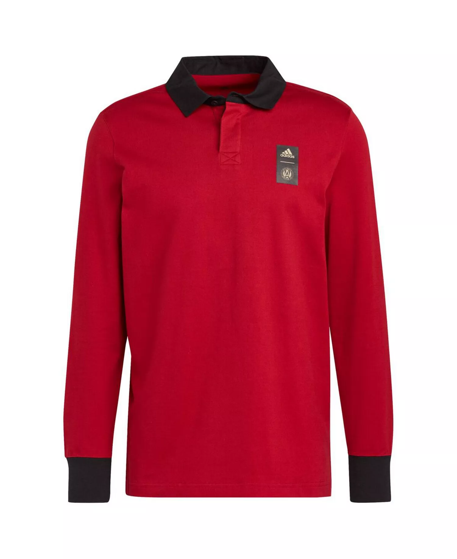 Men's 2023 Player Red Atlanta United FC Travel Long Sleeve Polo Shirt - Red - 2XL