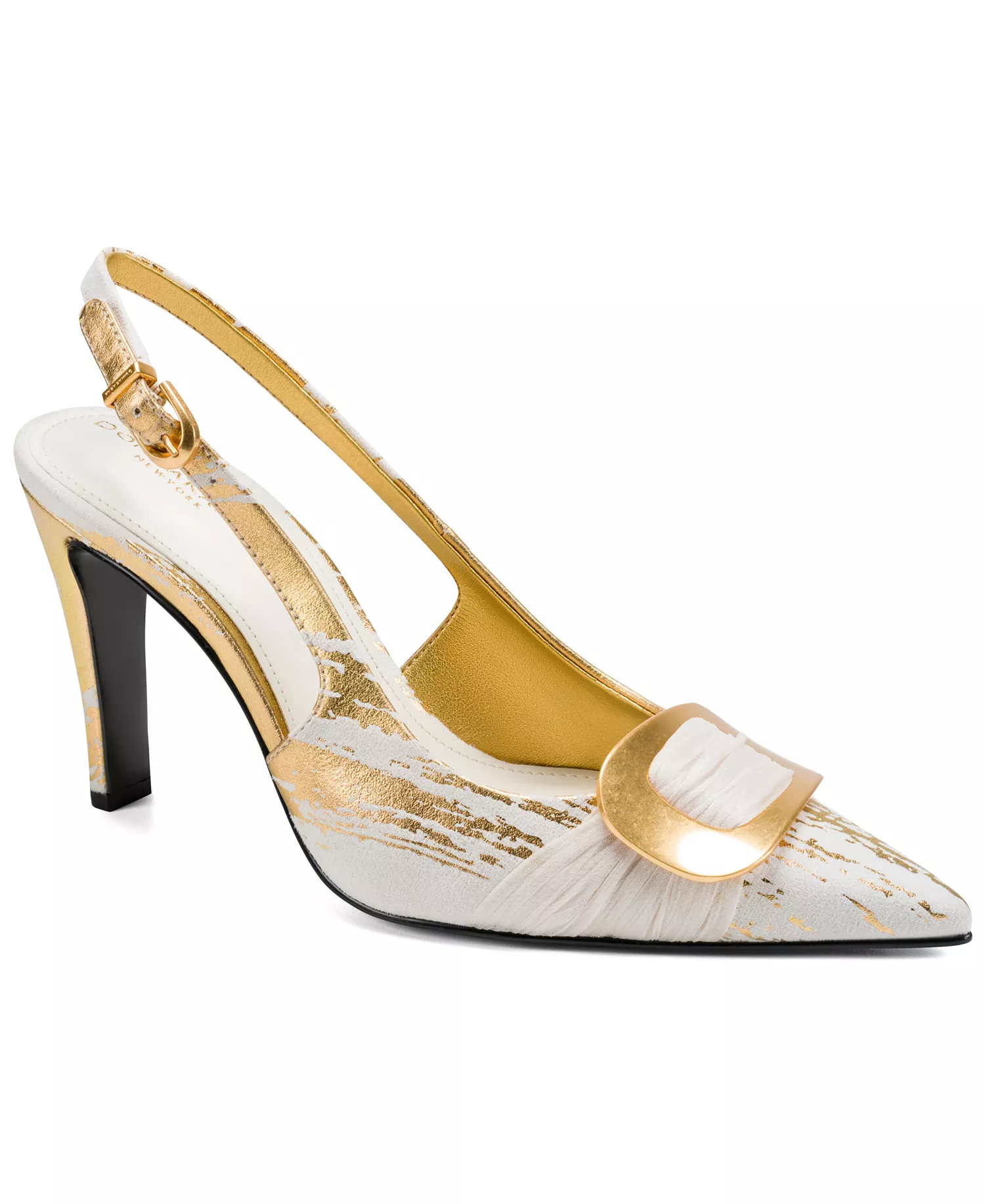 Women's Peara Slingback Pumps - Ivory/Gold - 10