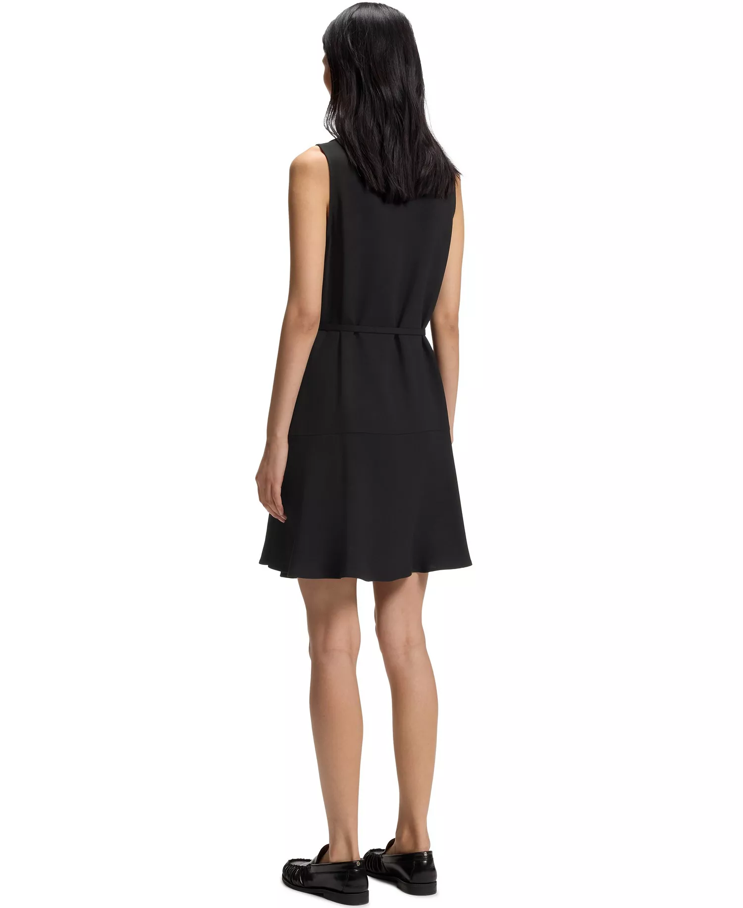 BOSS by Women's Soft Crepe Belted Wrap Dress - Black - 0