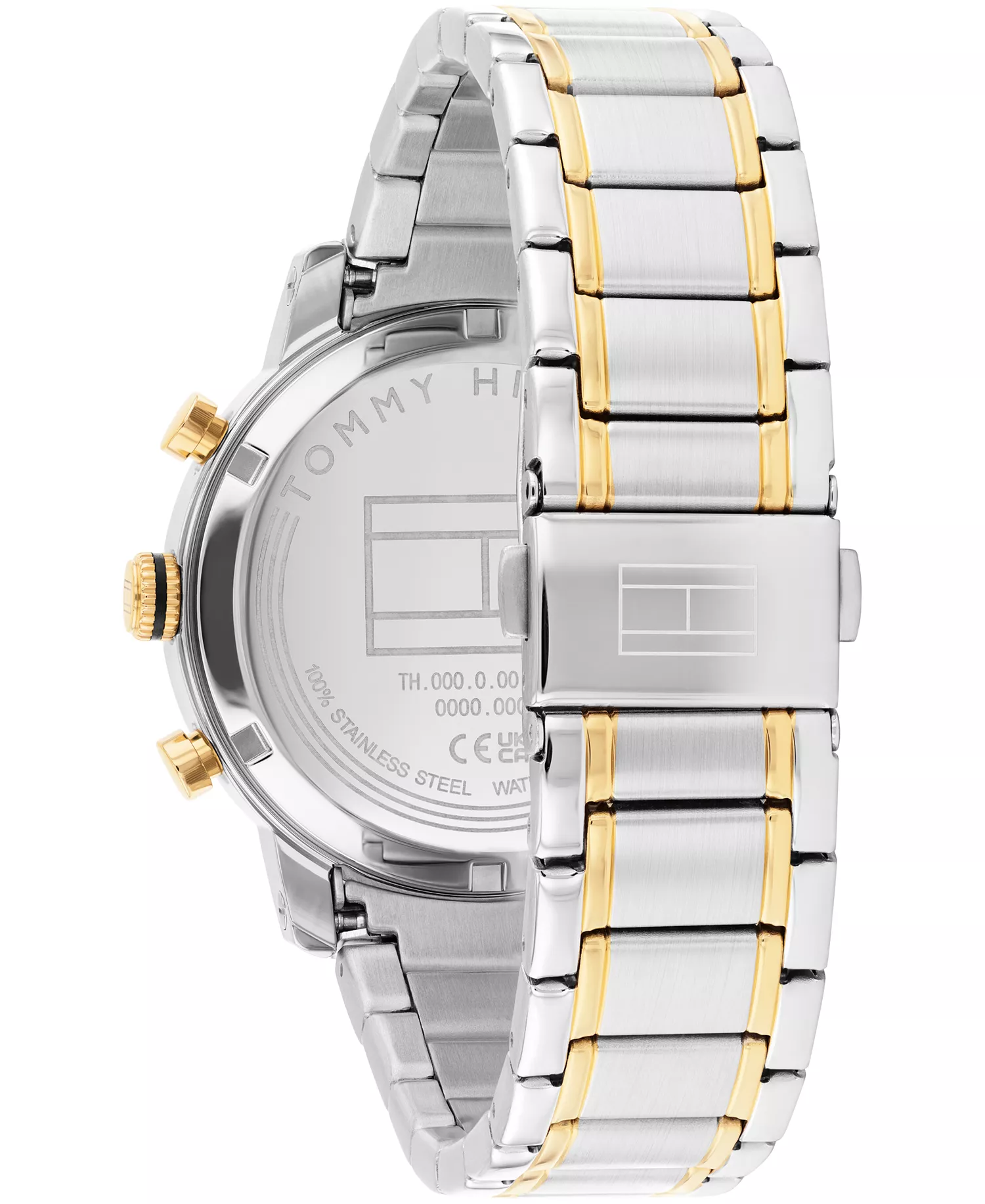 Men's Multifunction Two Tone Stainless Steel Bracelet Watch, 42mm - Two Tone - 42