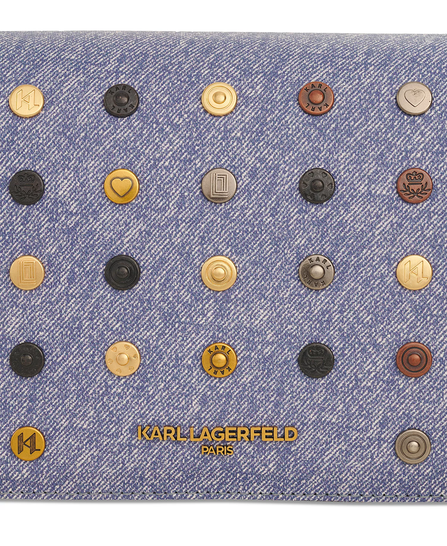 Lourdes Small Rivet Crossbody   - Denim Mult - NO SIZE