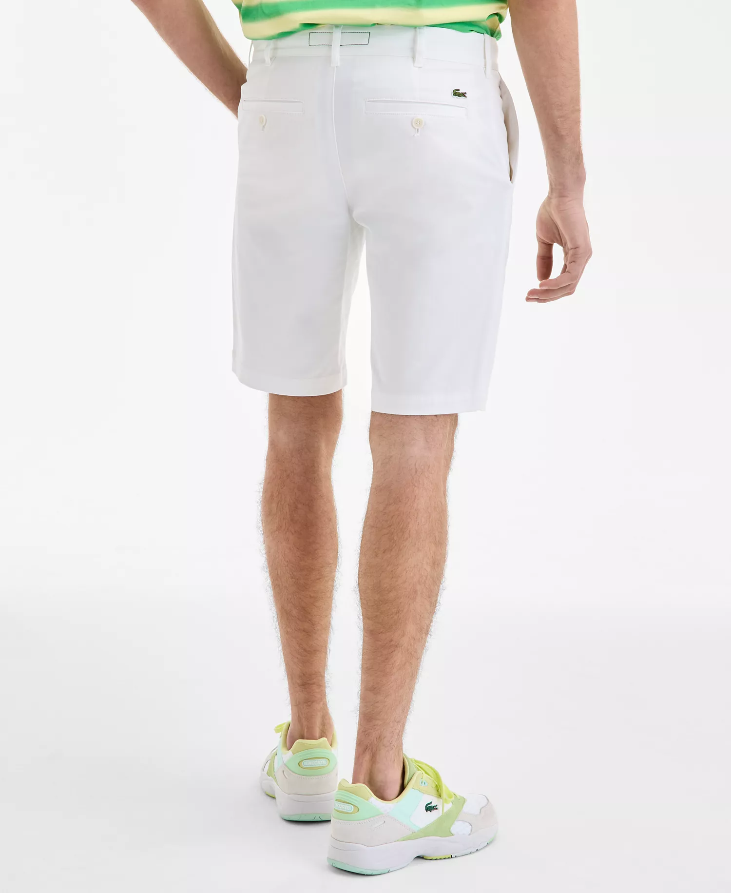 Men's Slim-Fit Bermuda Shorts - 70V Flour - XXS