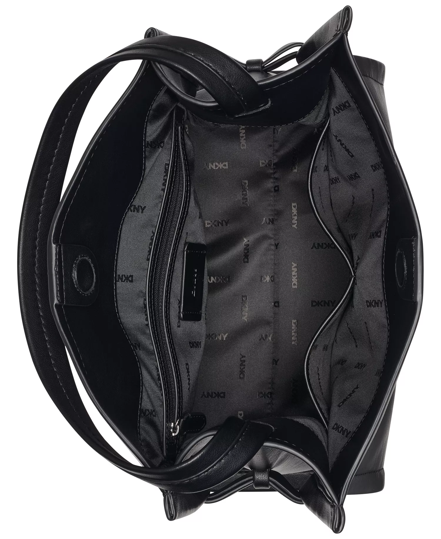 Bridie Medium Bucket Bag - Black/Silver - No Size