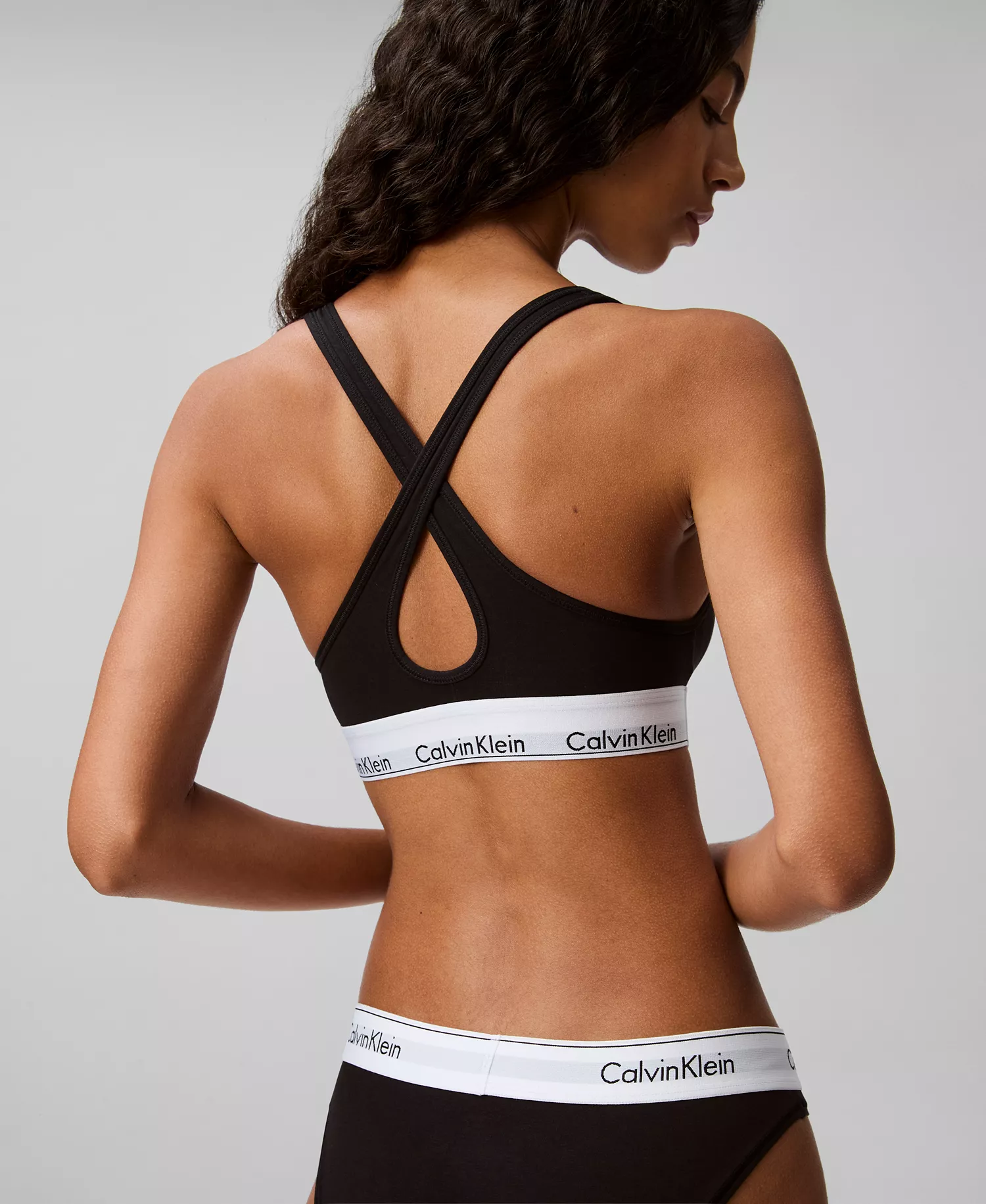 Calvin Klein Women's Modern Cotton Padded Bralette QF1654 - Black - L