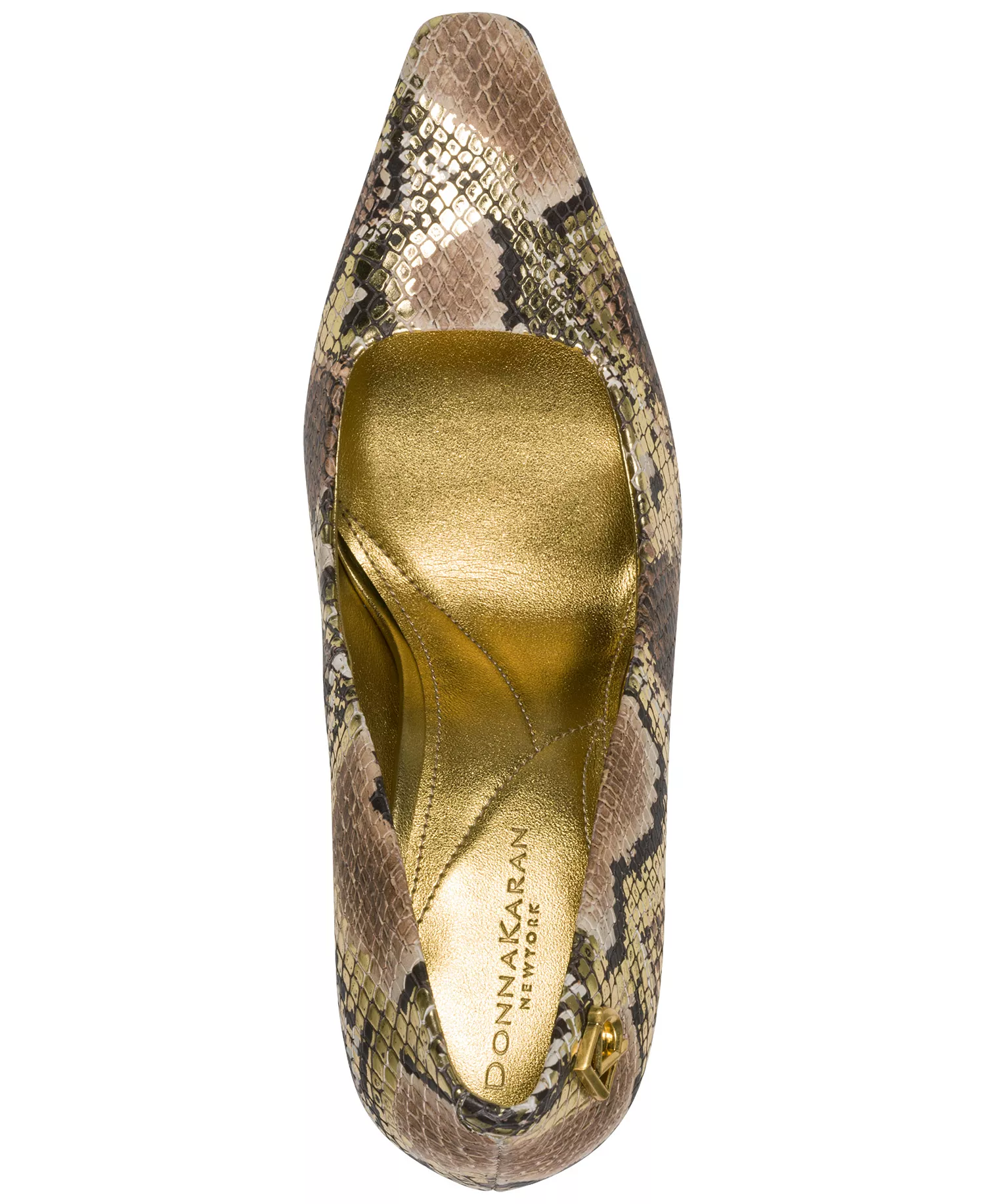 Women's Savita High Slip On Pumps - Cognac/Gold - 10M