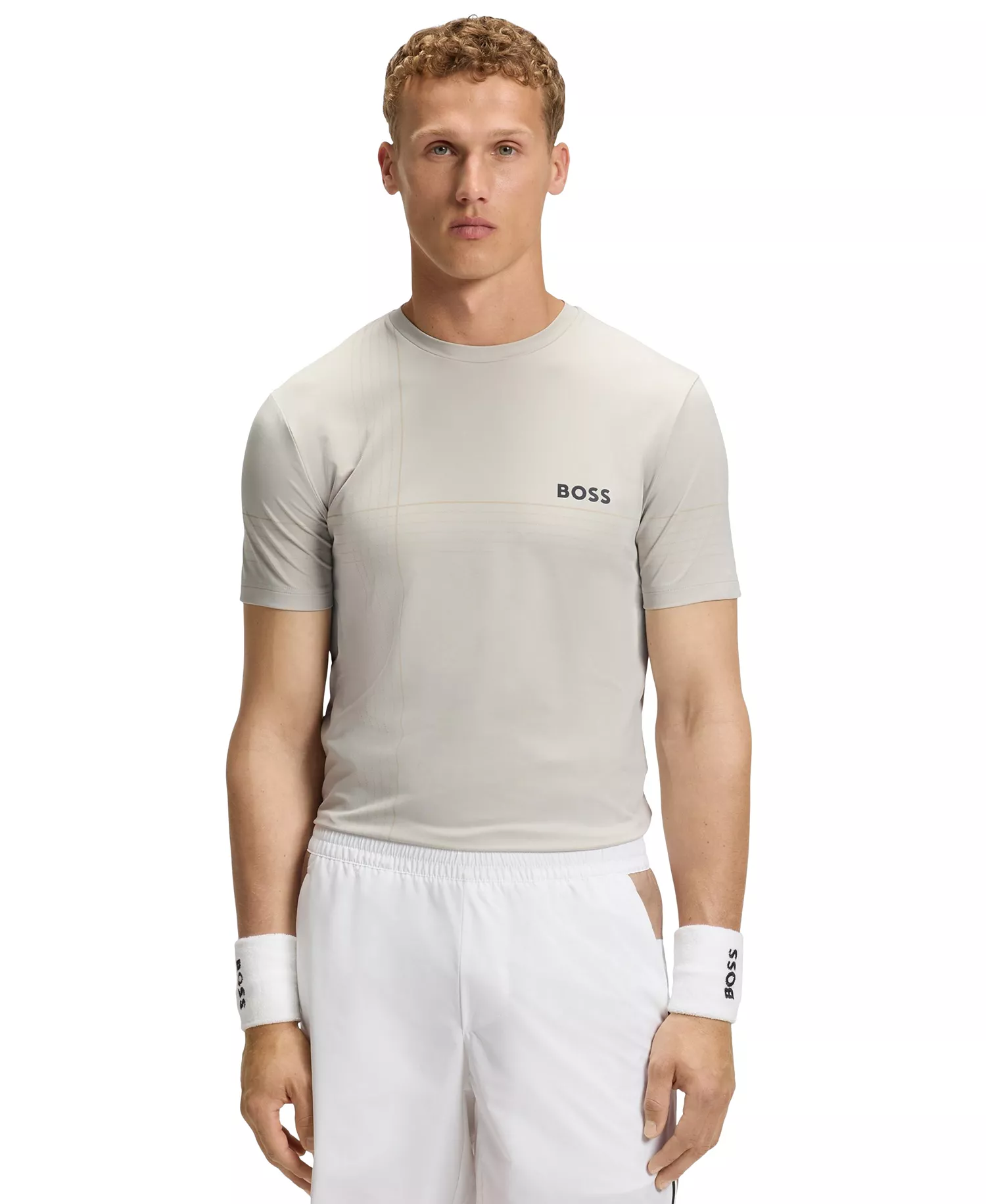 Men's Stretch-Jersey Slim-Fit T-Shirt - Open Beige - L