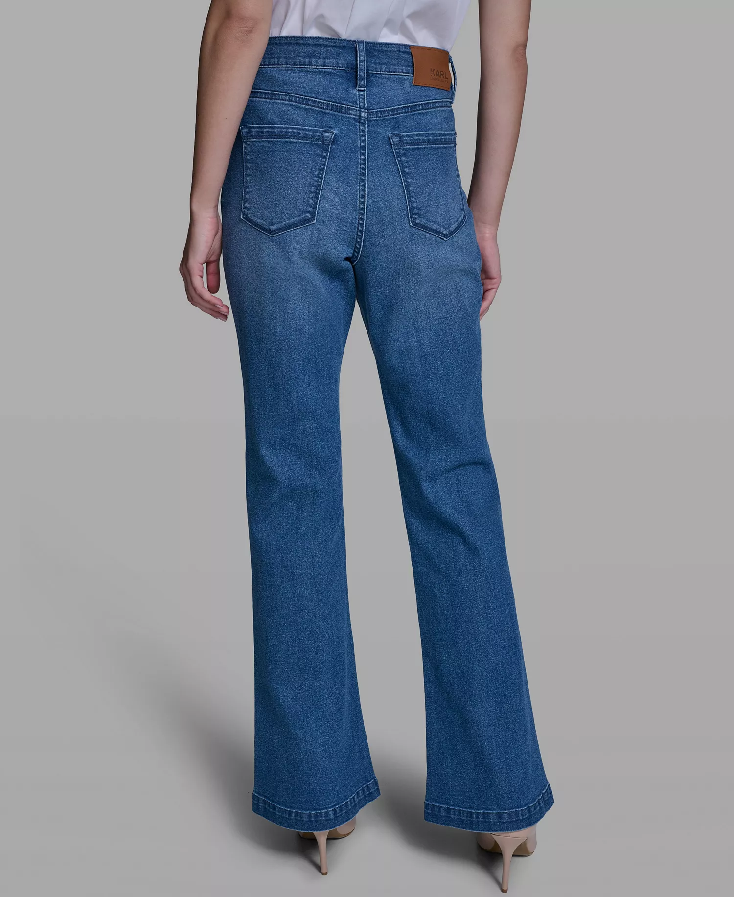 Women's Straight Fit Mid-Rise Ankle Length Jeans - Steel Blue - 0