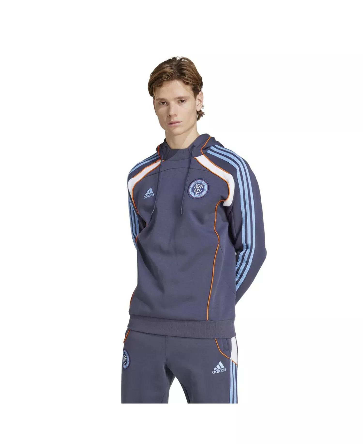 Men's Navy New York City FC 2025 Travel Pullover Hoodie - Navy - XL