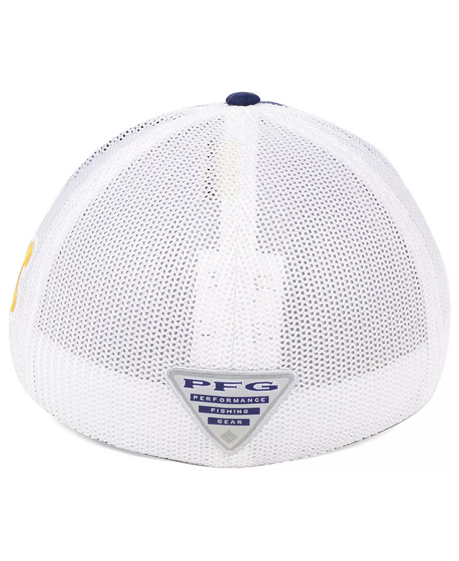 West Virginia Mountaineers PFG Stretch Fitted Cap - Navy/White - S/M
