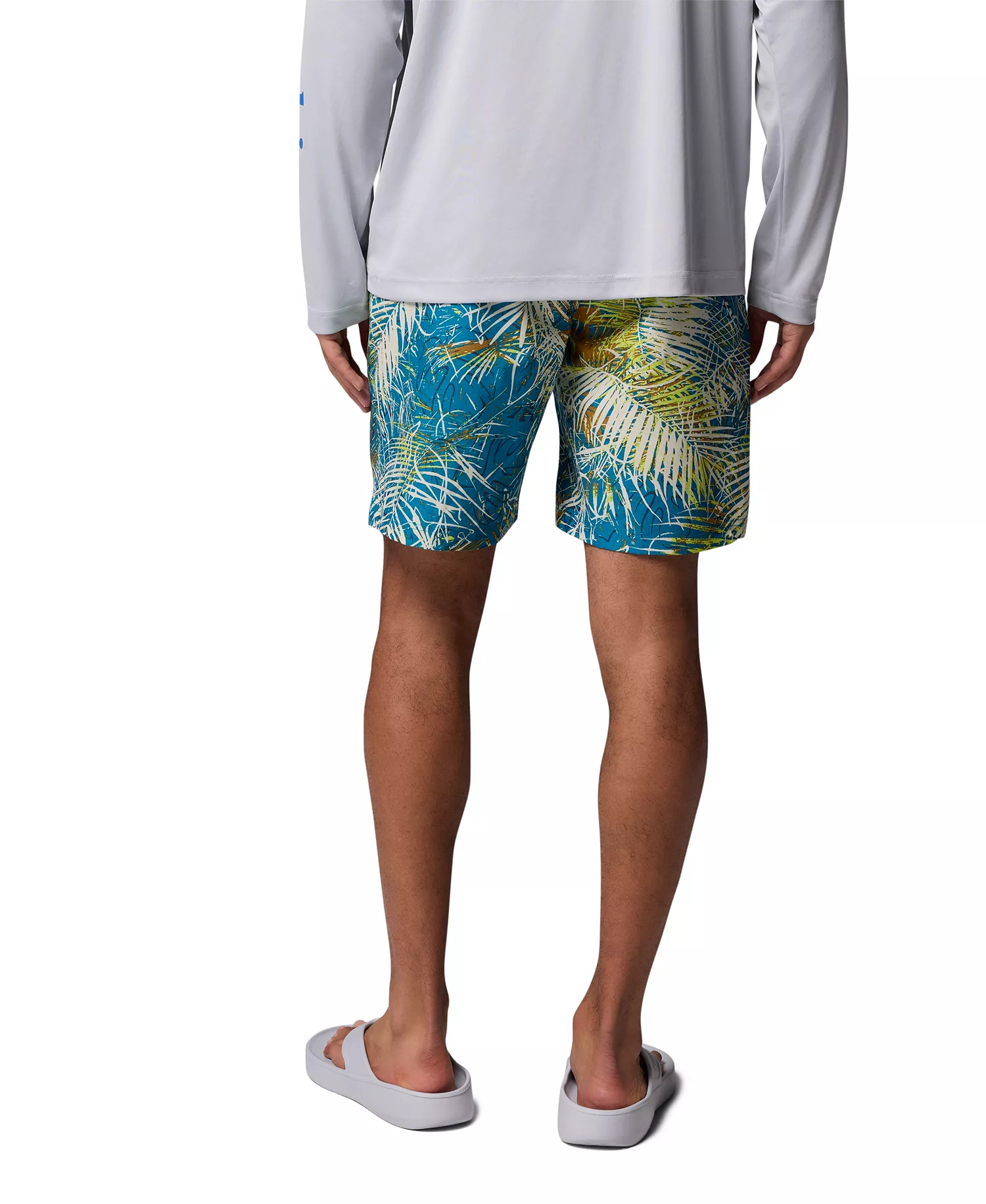 Men's Performance Fishing Gear Rambler Printed Water Shorts - Blue echo hooked up - 2XL