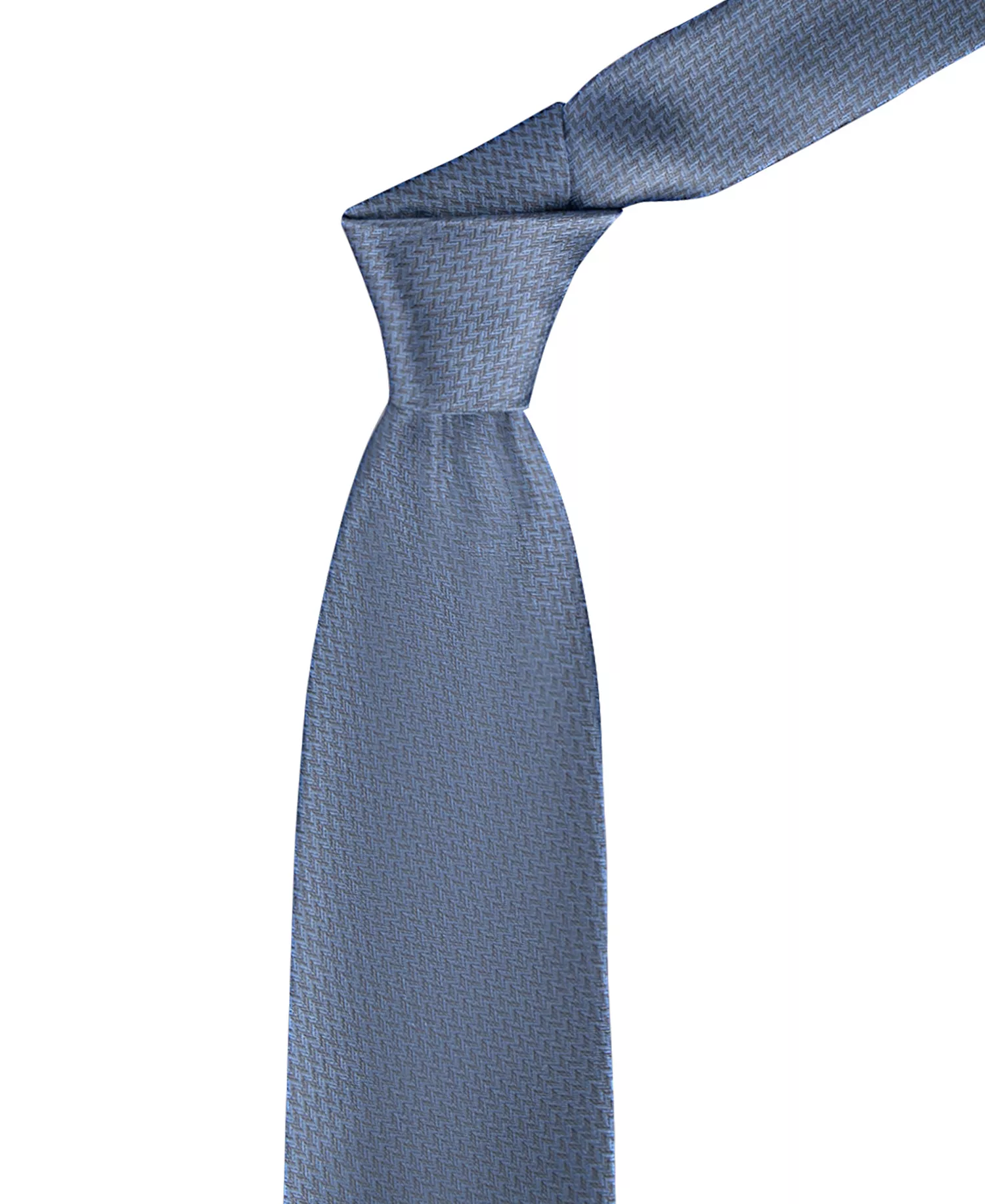 Men's Harriet Herringbone Tie - Blue - ONE SIZE