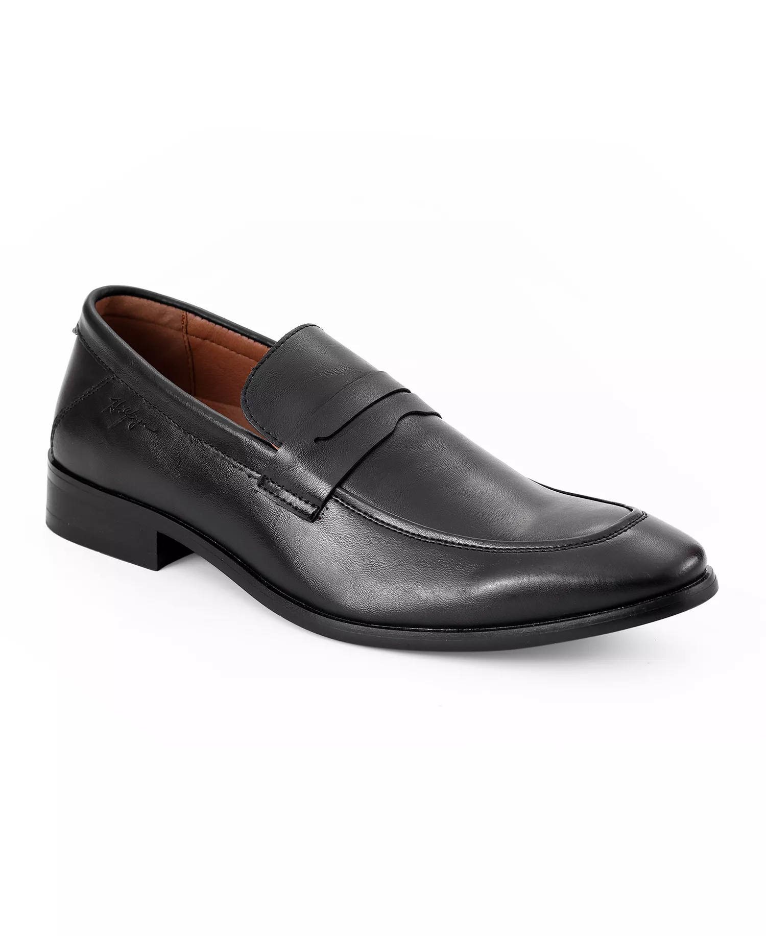 Men's Simol Slip on Dress Penny Loafers - Black - 10.5M