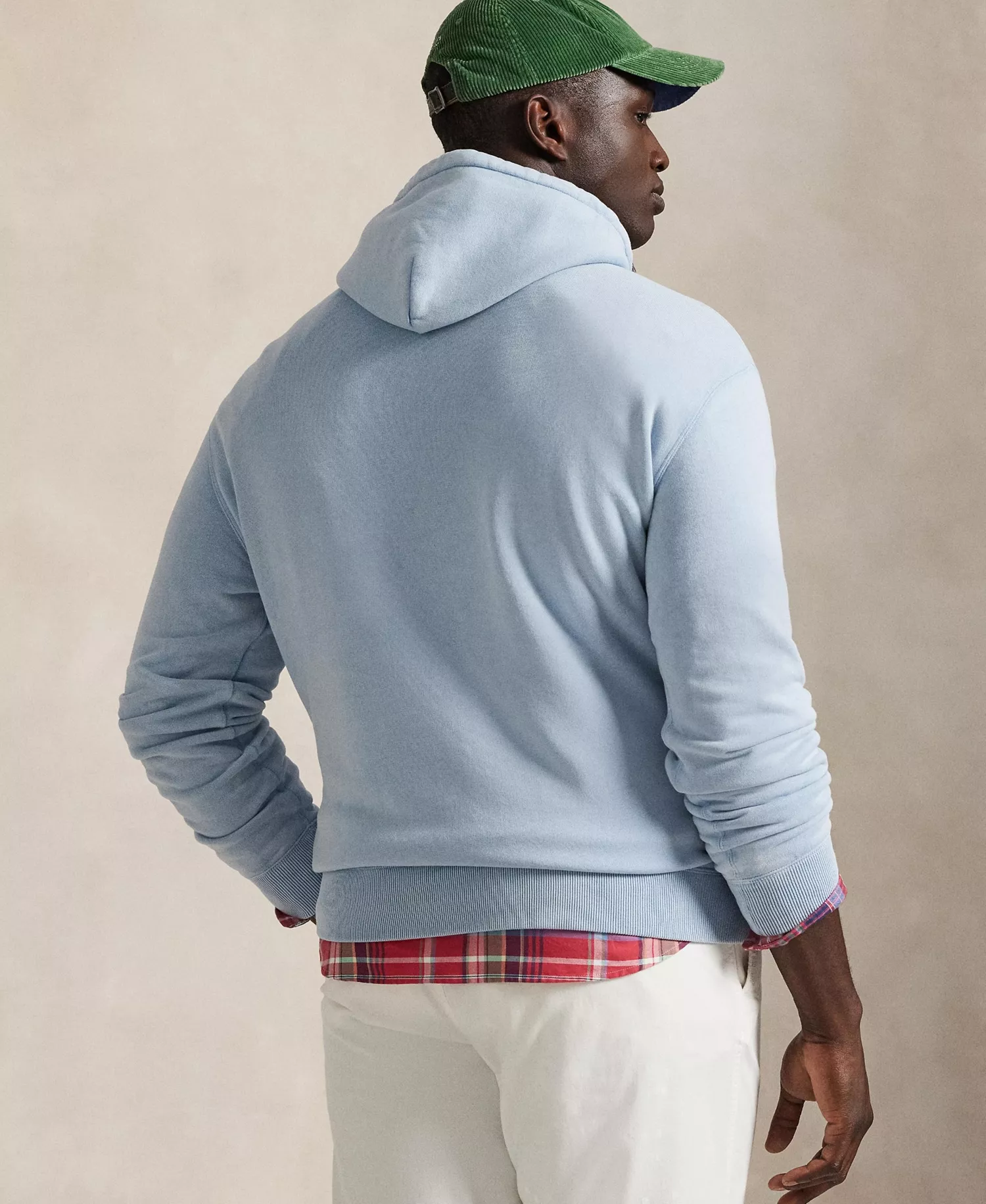 Men's Big & Tall Bear Graphic Long-Sleeve Hoodie - Southport Blue/heritage Bear - 2LT