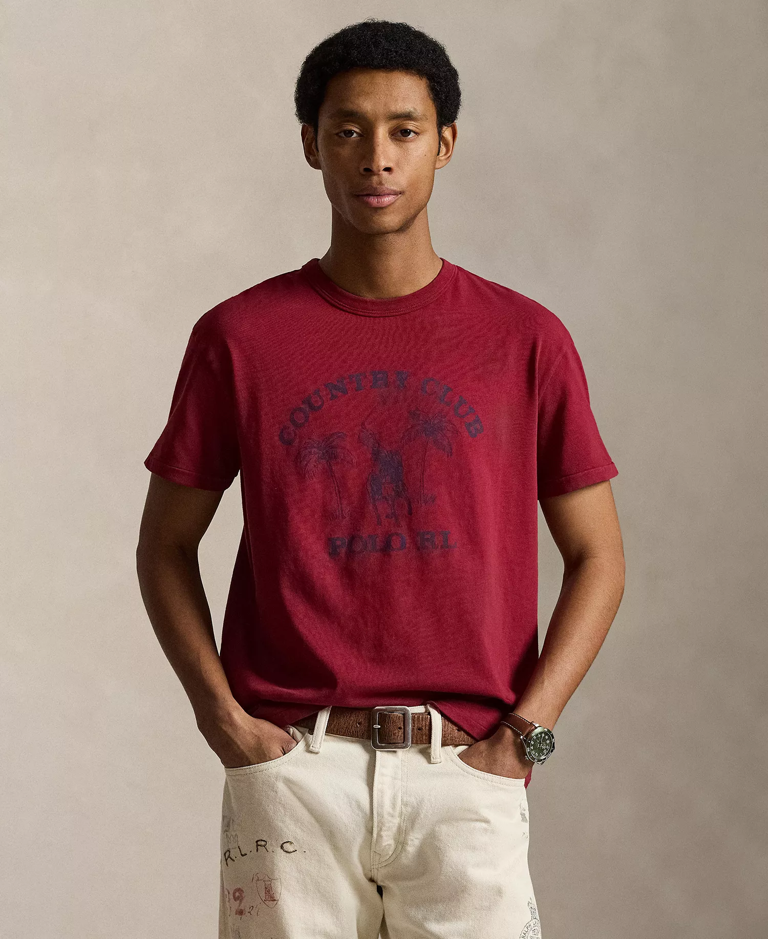 Men's Classic-Fit Graphic T-Shirt - Heritage Red - 2XL