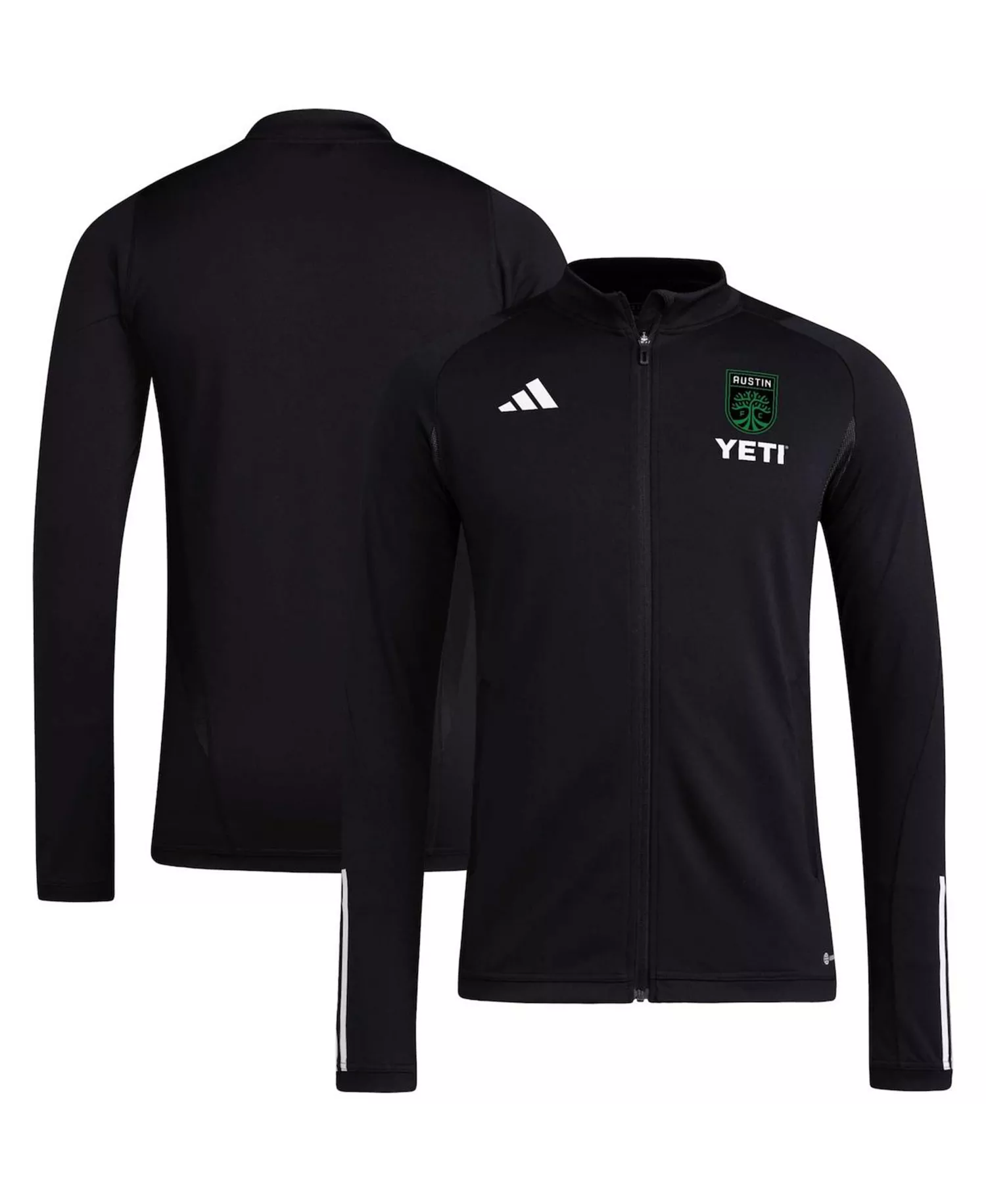 Men's Black Austin FC 2023 On-Field AEROREADY Full-Zip Training Top - Black - 2XL