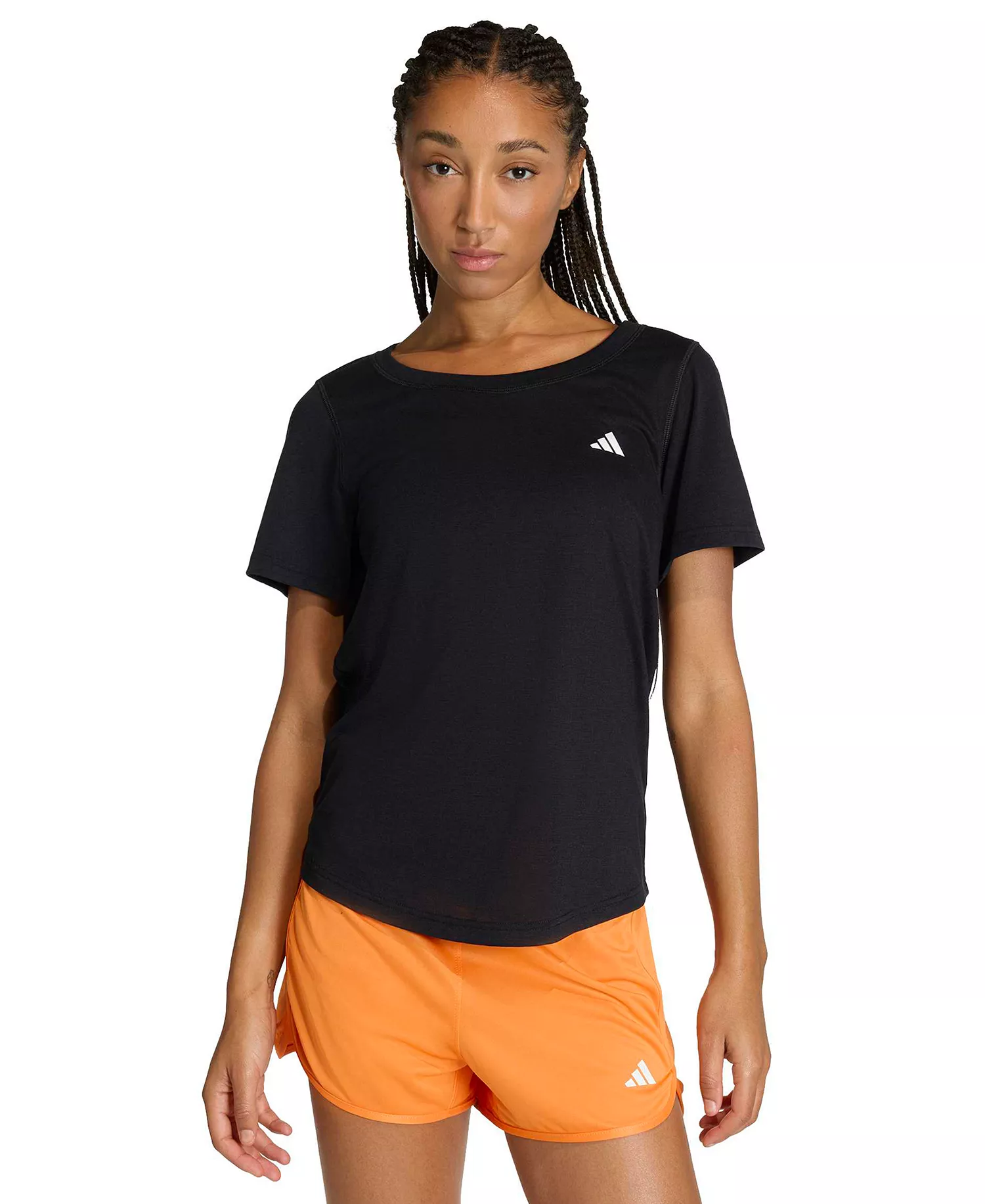 Women's Workout Essentials Seamless Scoop Neck T-Shirt - Black - 2XL