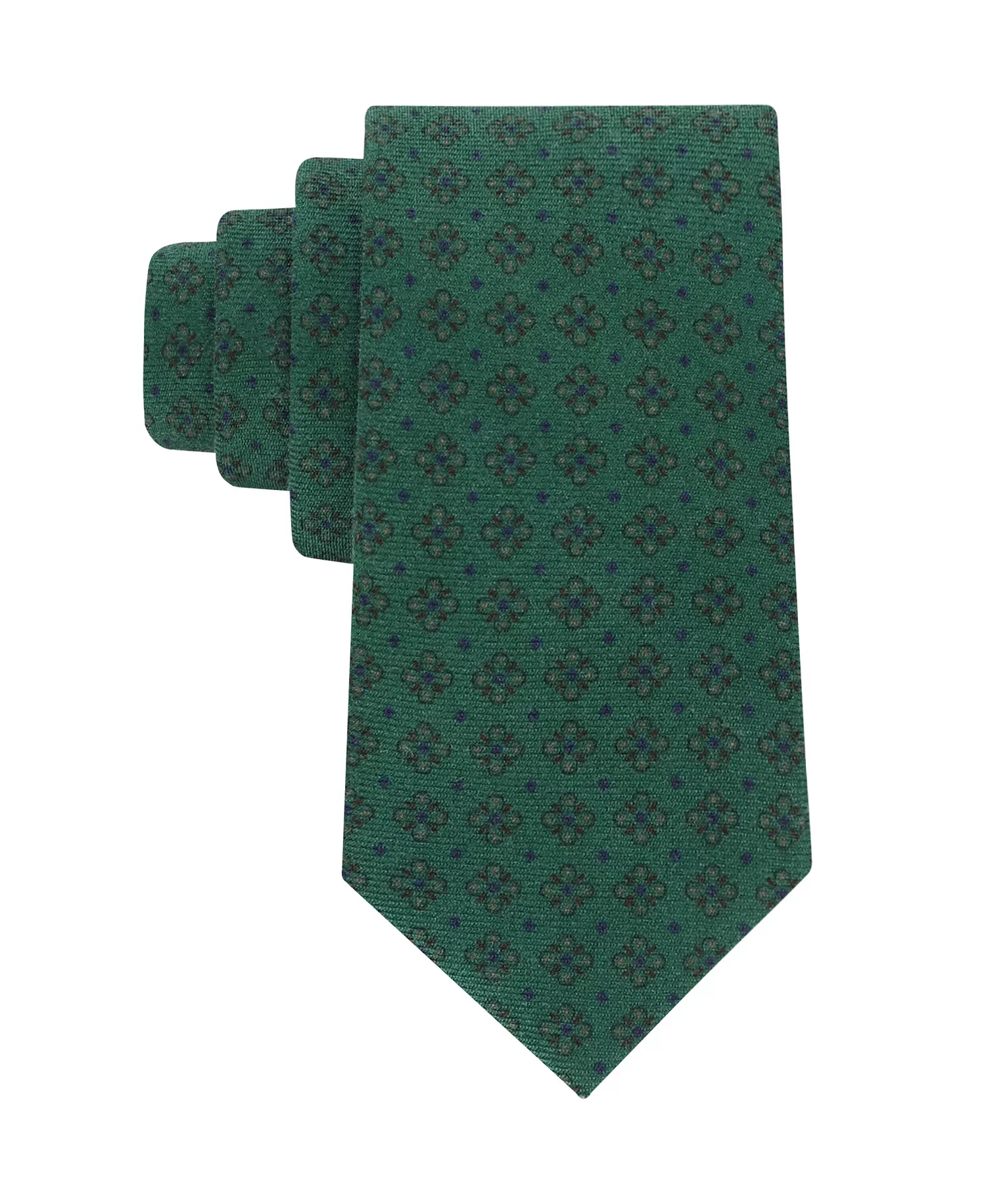 Men's Hayden Neat Print Tie - Hunter Green - ONE SIZE