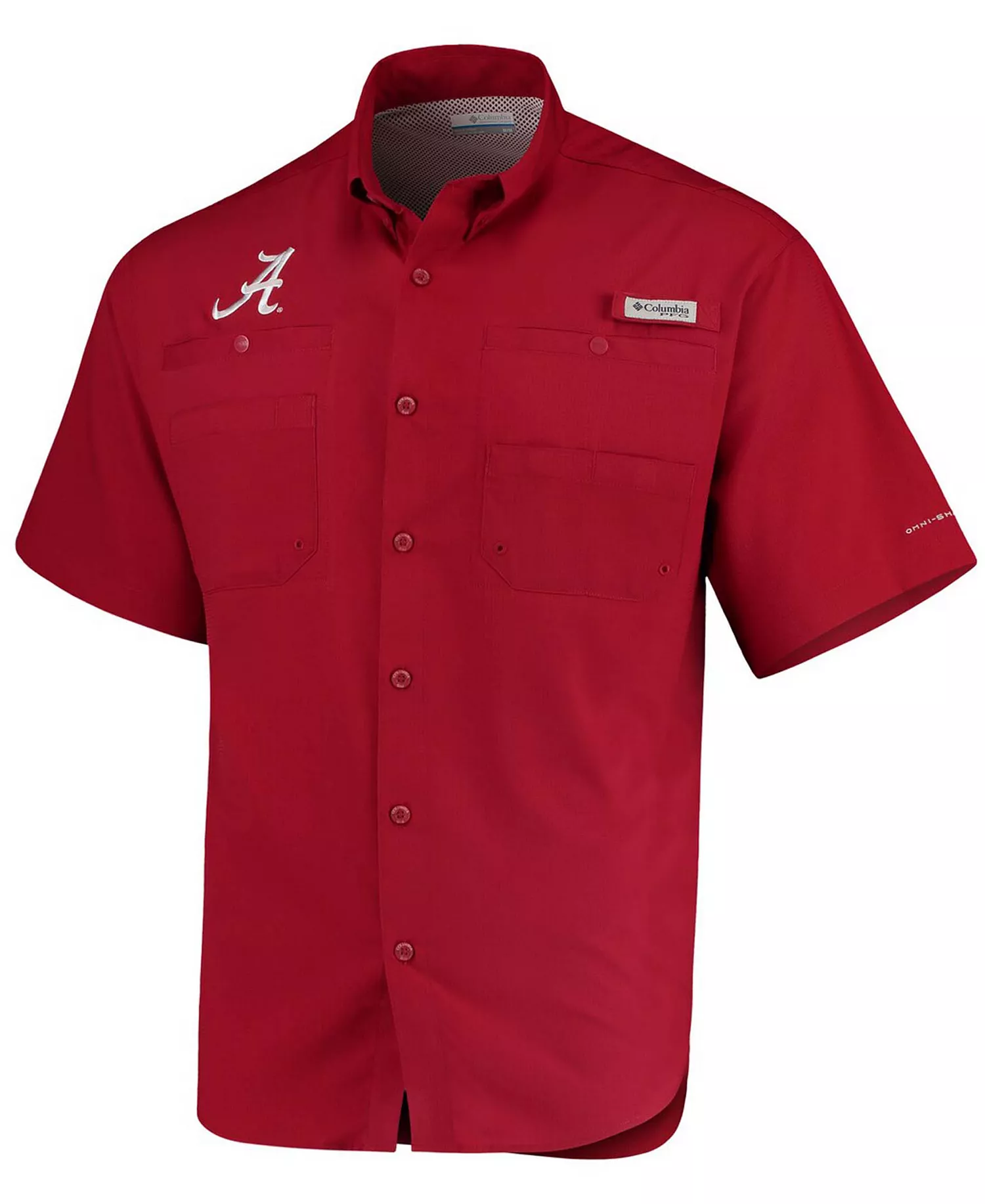 Men's Alabama Crimson Tide PFG Tamiami Shirt - Crimson - M