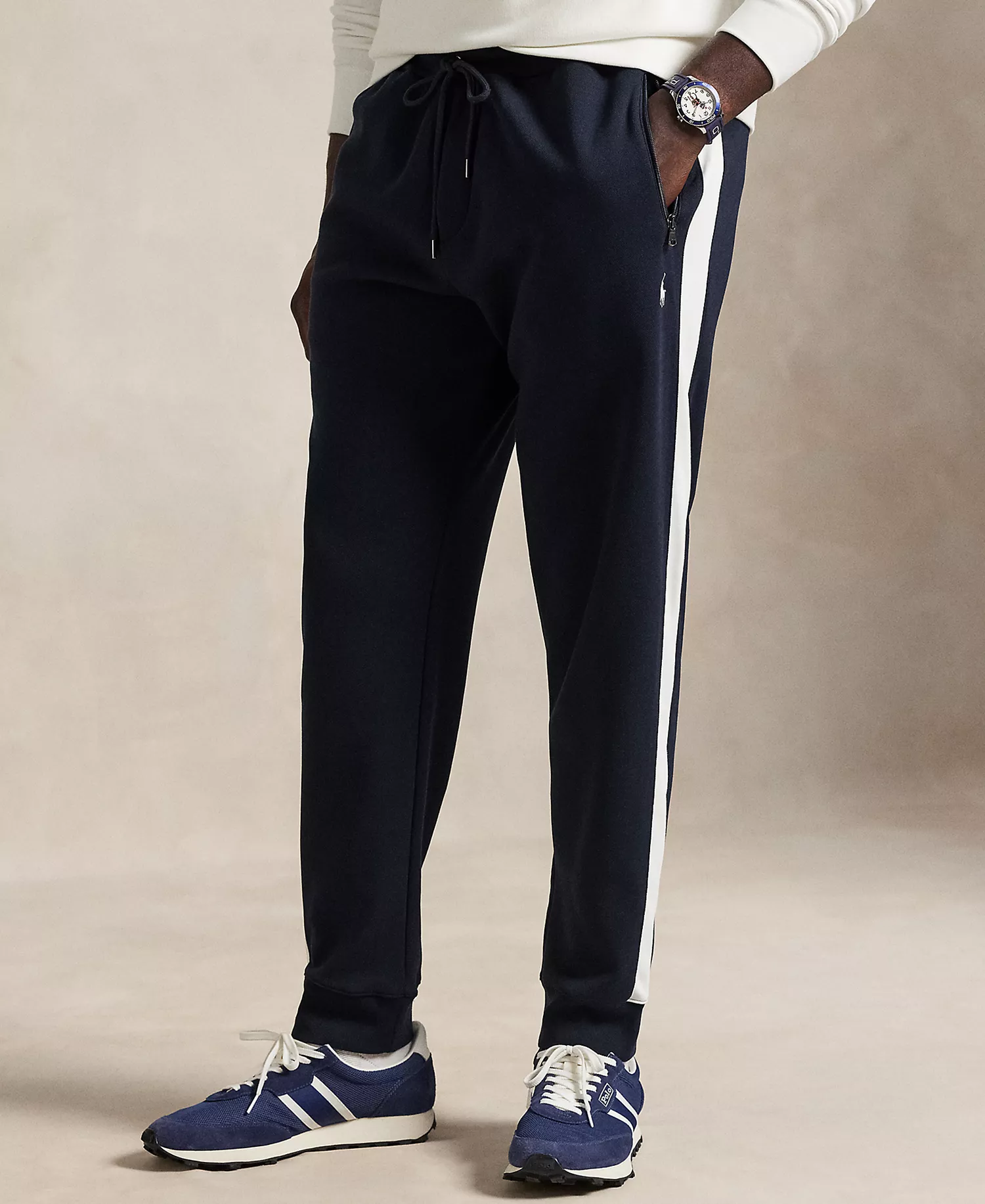 Men's Big & Tall Double-Knit Jogger Pants - Aviator Navy - 2LT