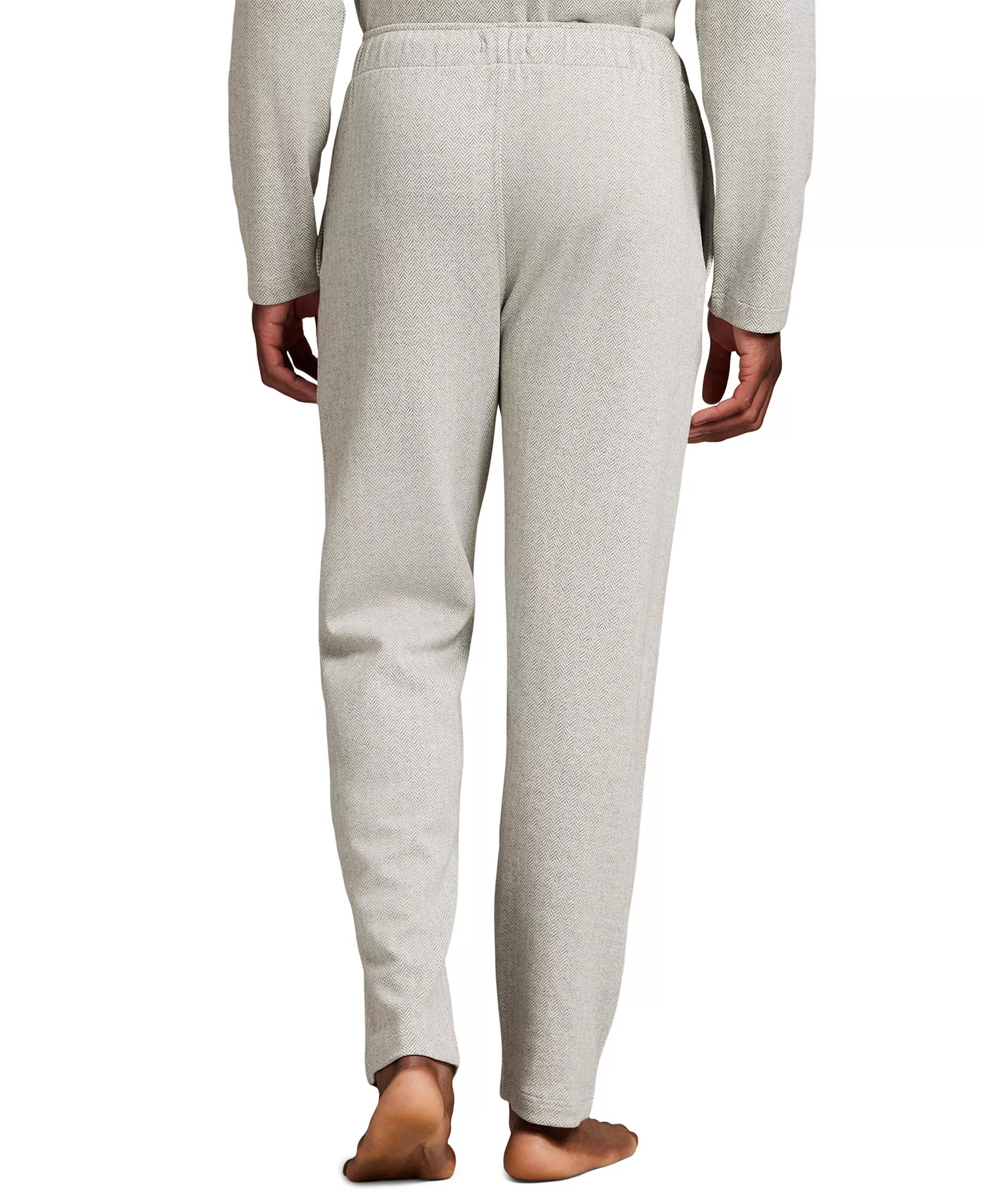 Men's Herringbone Drawstring Pajama Pants - American Brown - M