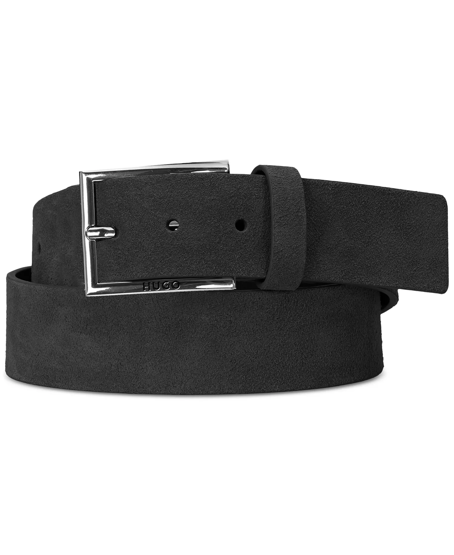 Hugo Boss Men's Sized Suede Belt - Black - 30