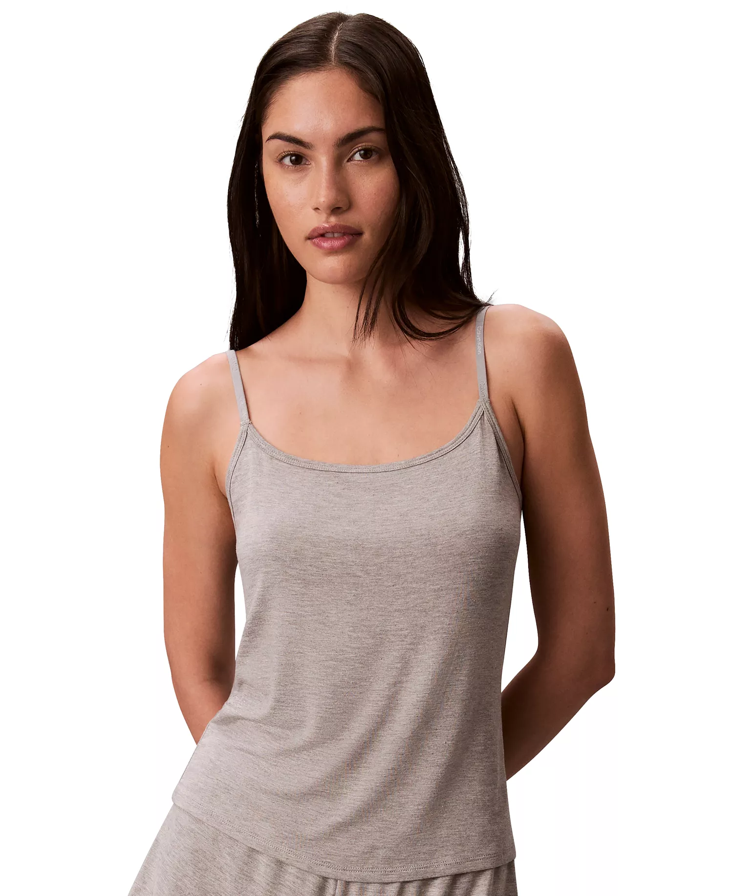 Women's Square Neck Camisole - Gray Heather - L