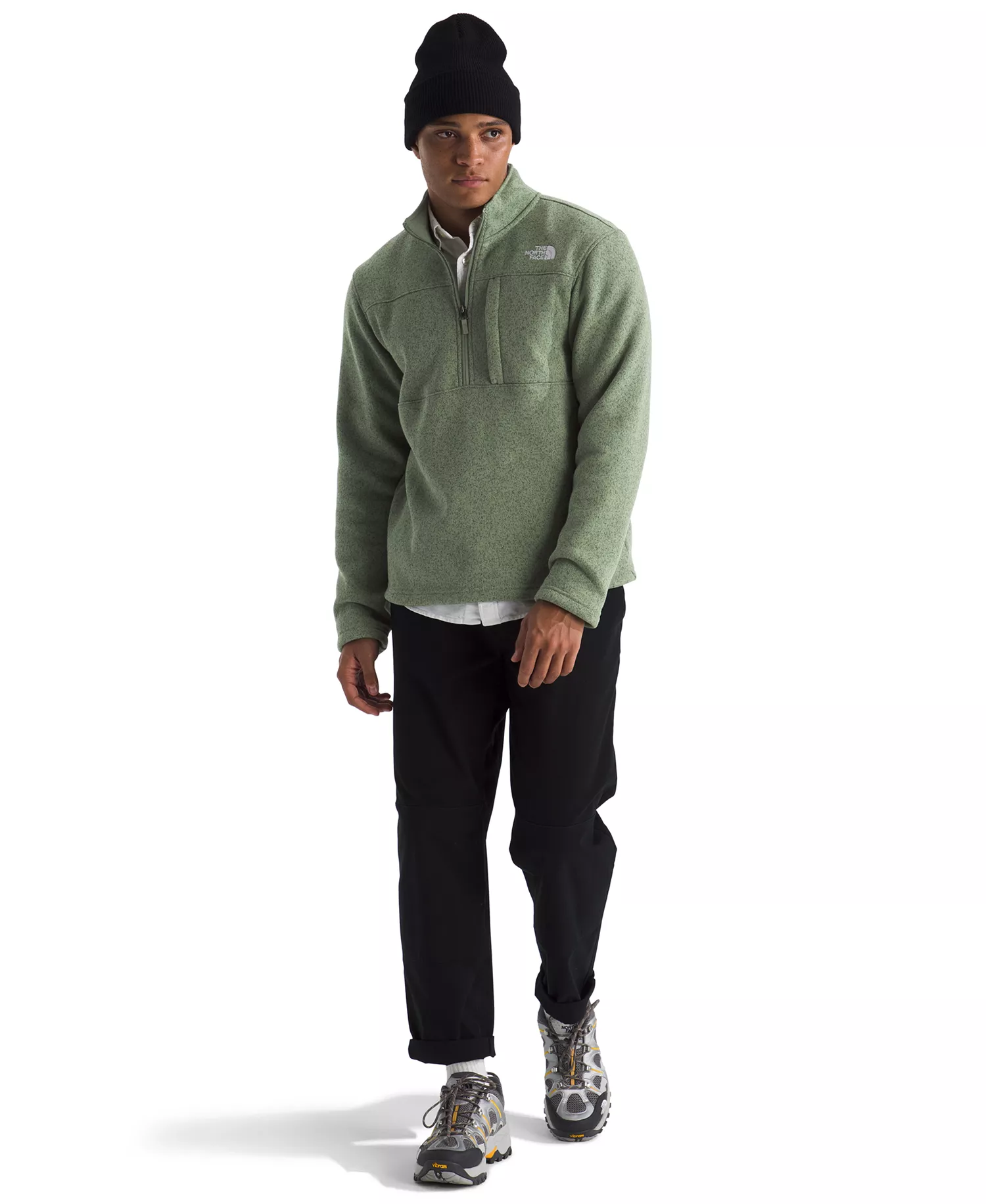 Men's Gordon Lyons Quarter Zip Jacket - Bark Mist Heather - 2XL