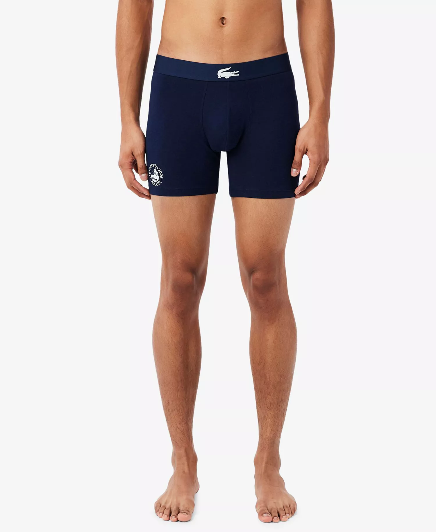 Men's Miami Regular-Fit Open Boxer Briefs, 3-Pack - Navy/White/Green - L