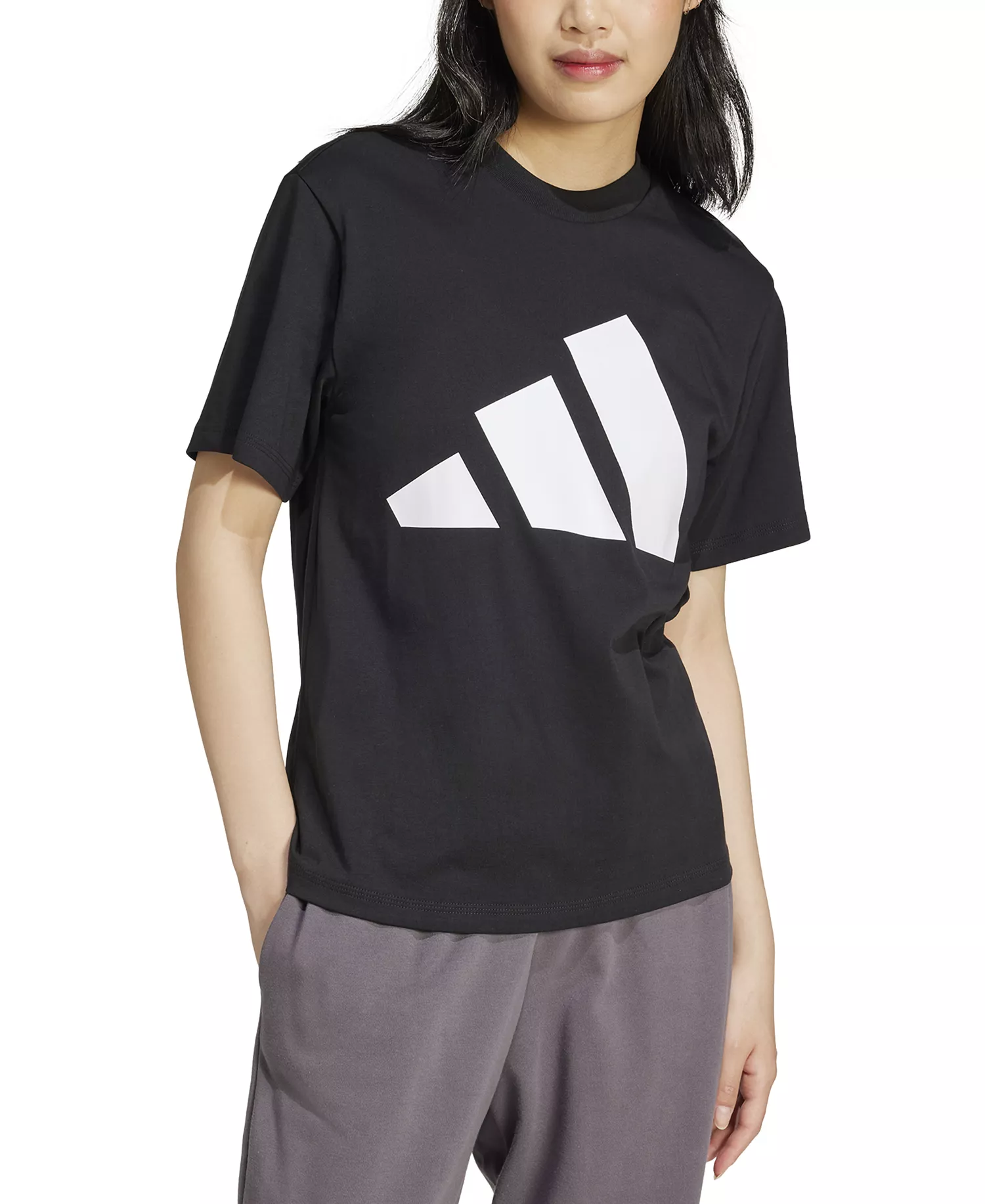 Women's Essentials Big Logo Cotton T-Shirt - Black - 2XL