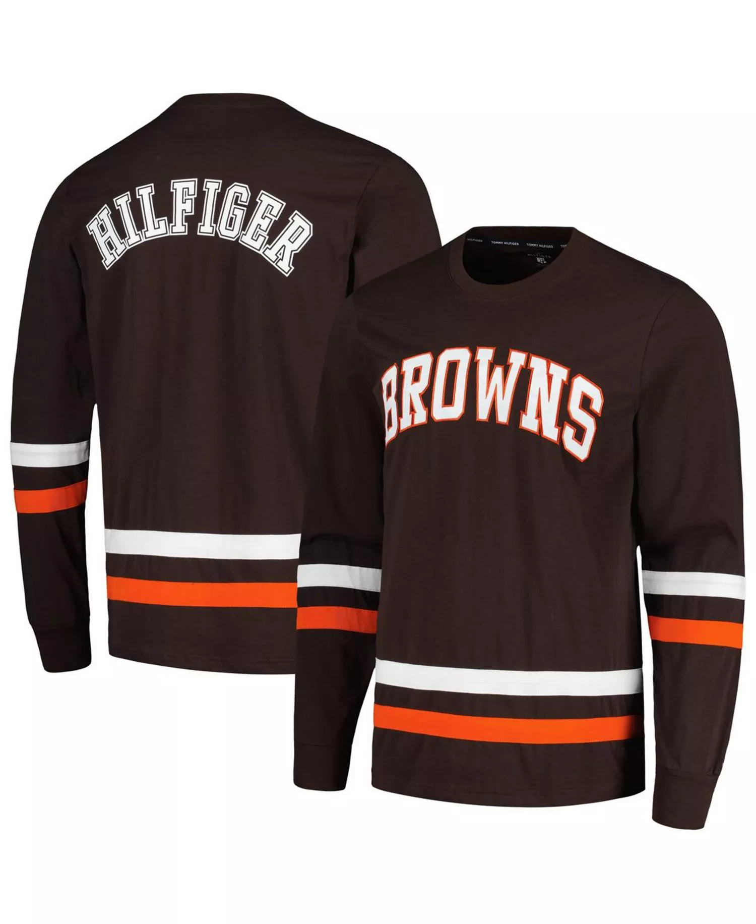 Men's Brown, Orange Cleveland Browns Nolan Long Sleeve T-shirt - Brown, Orange - L