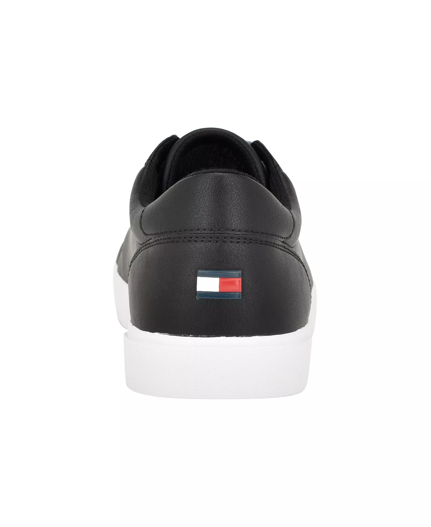 Men's Ribby Lace Up Fashion Sneakers - Black, White - 10.5M