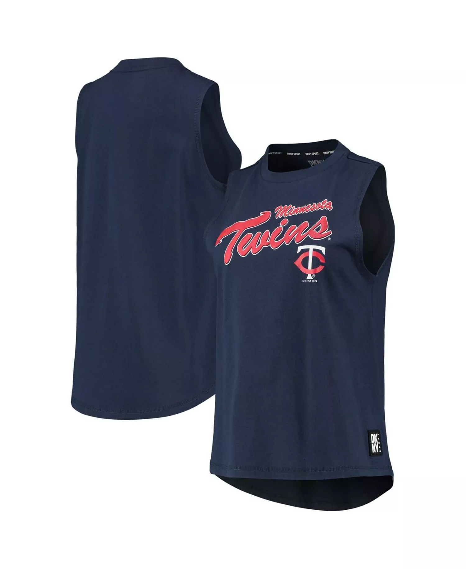 Women's Navy Minnesota Twins Marcie Tank Top - Navy - L