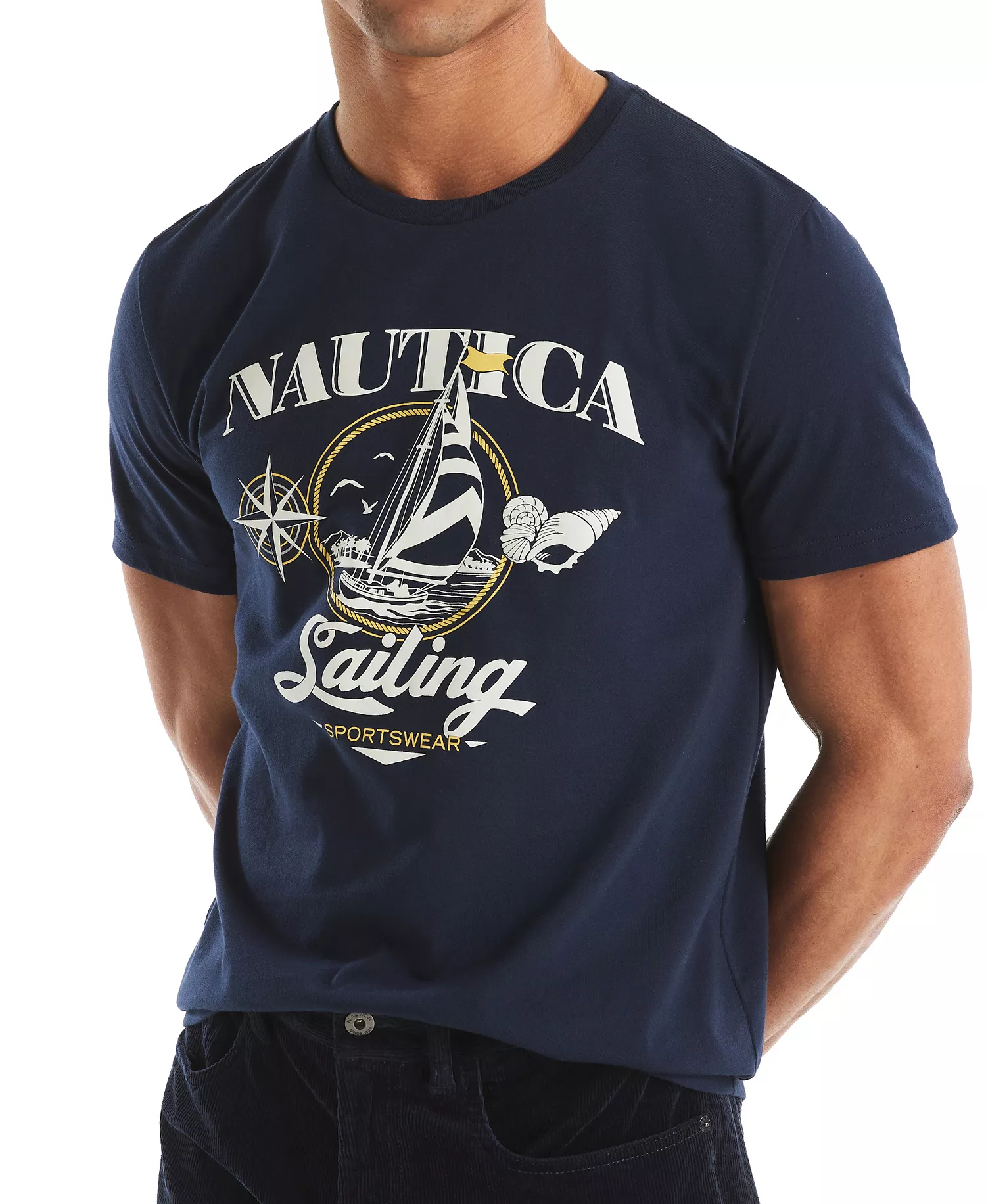Men's Heritage Graphic T-Shirt - Navy Seas - 2XL