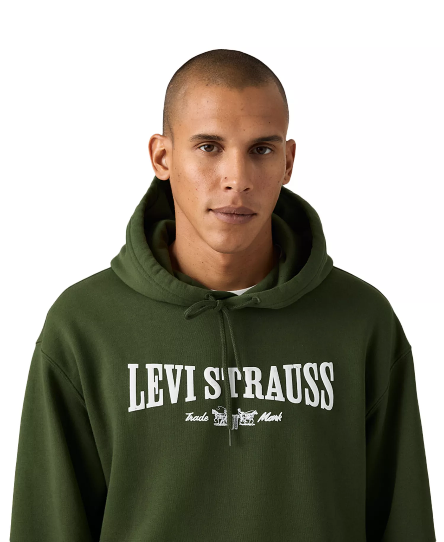 Men's Relaxed Graphic Long-Sleeve Hoodie - 2H Green - 2XL