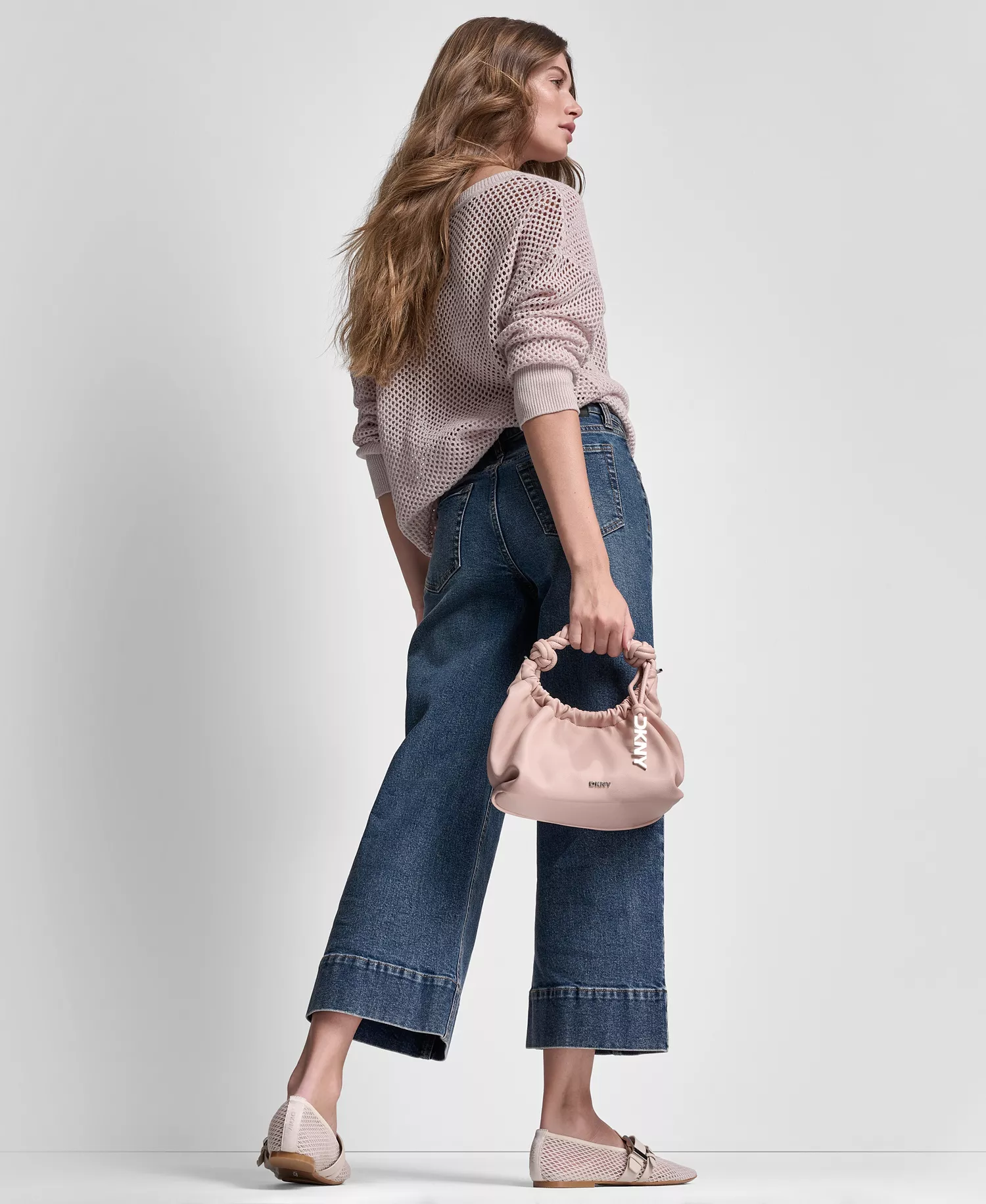 Women's High Rise Cropped Wide Leg Utility Jeans - Richmond - 24