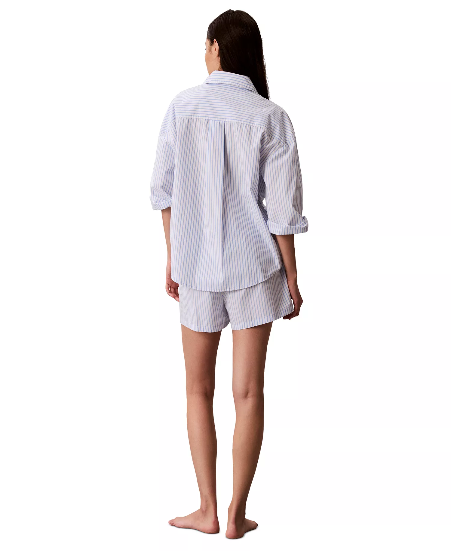 Women's Striped Pull-On Shorts - Sera Stripe - L