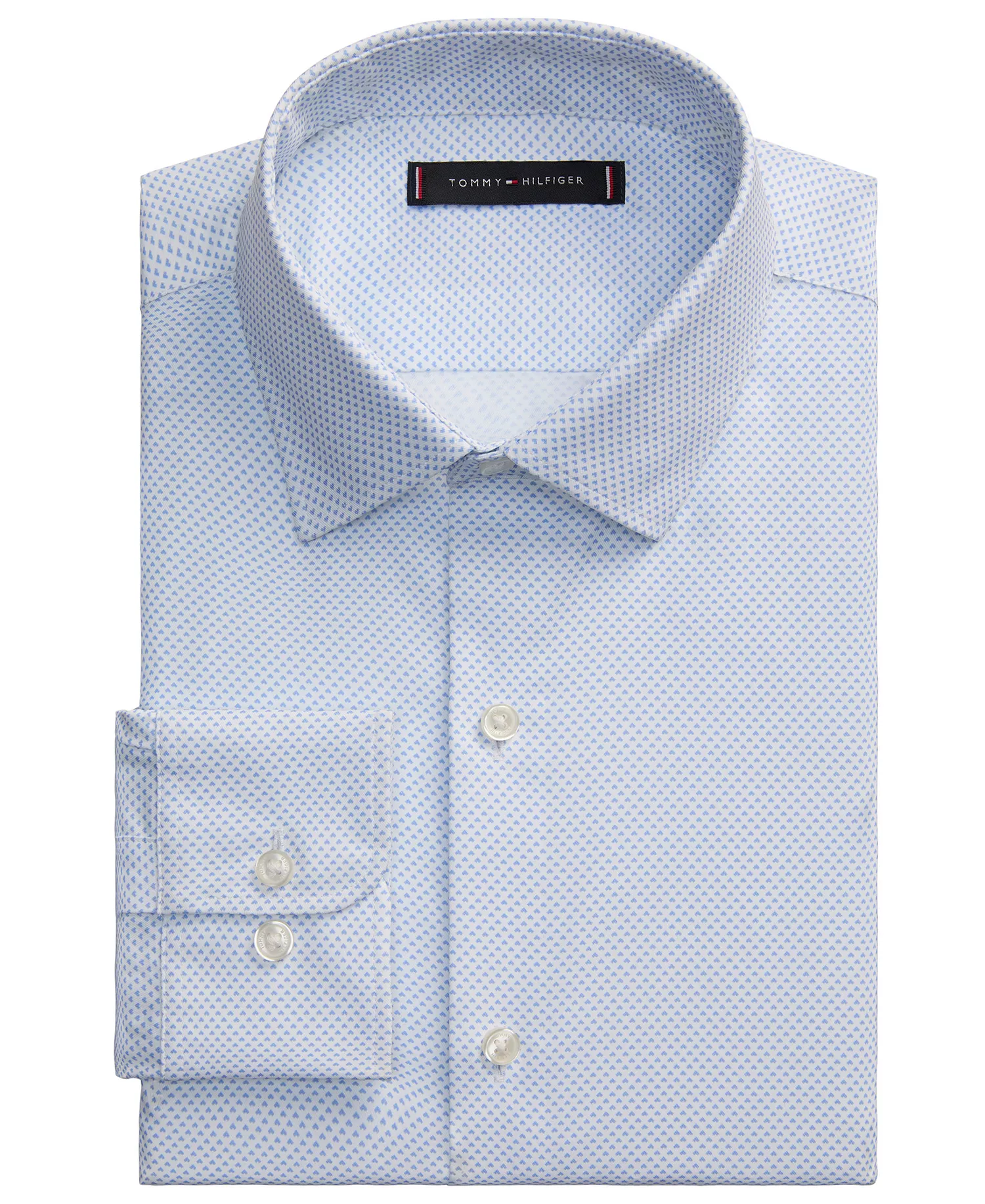 Men's Athletic-Fit Dress Shirt - Blue - 14.5 32/33