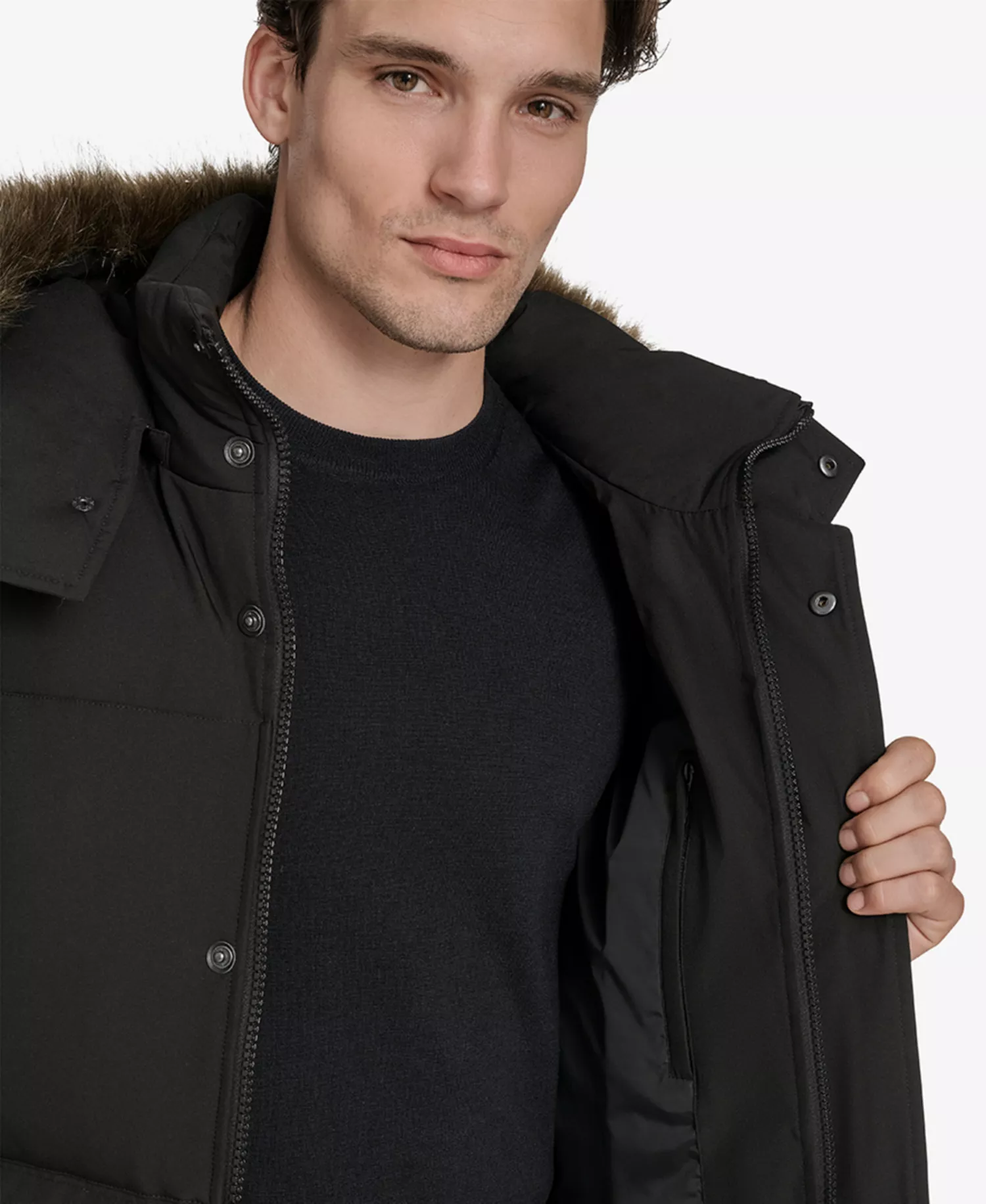 Men's Pendry Parka Jacket - Black - 2XL