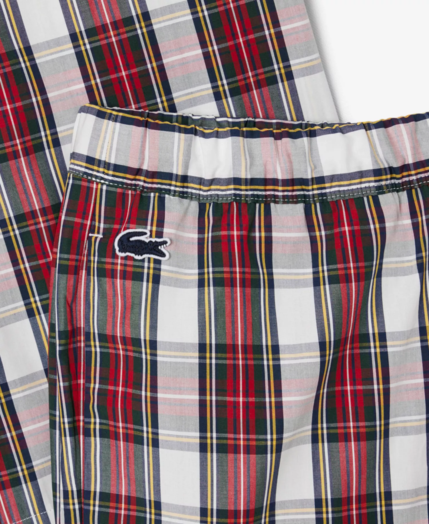 Men's Poplin Plaid Pattern Pajama Set - Ladybird/Multicolor - L