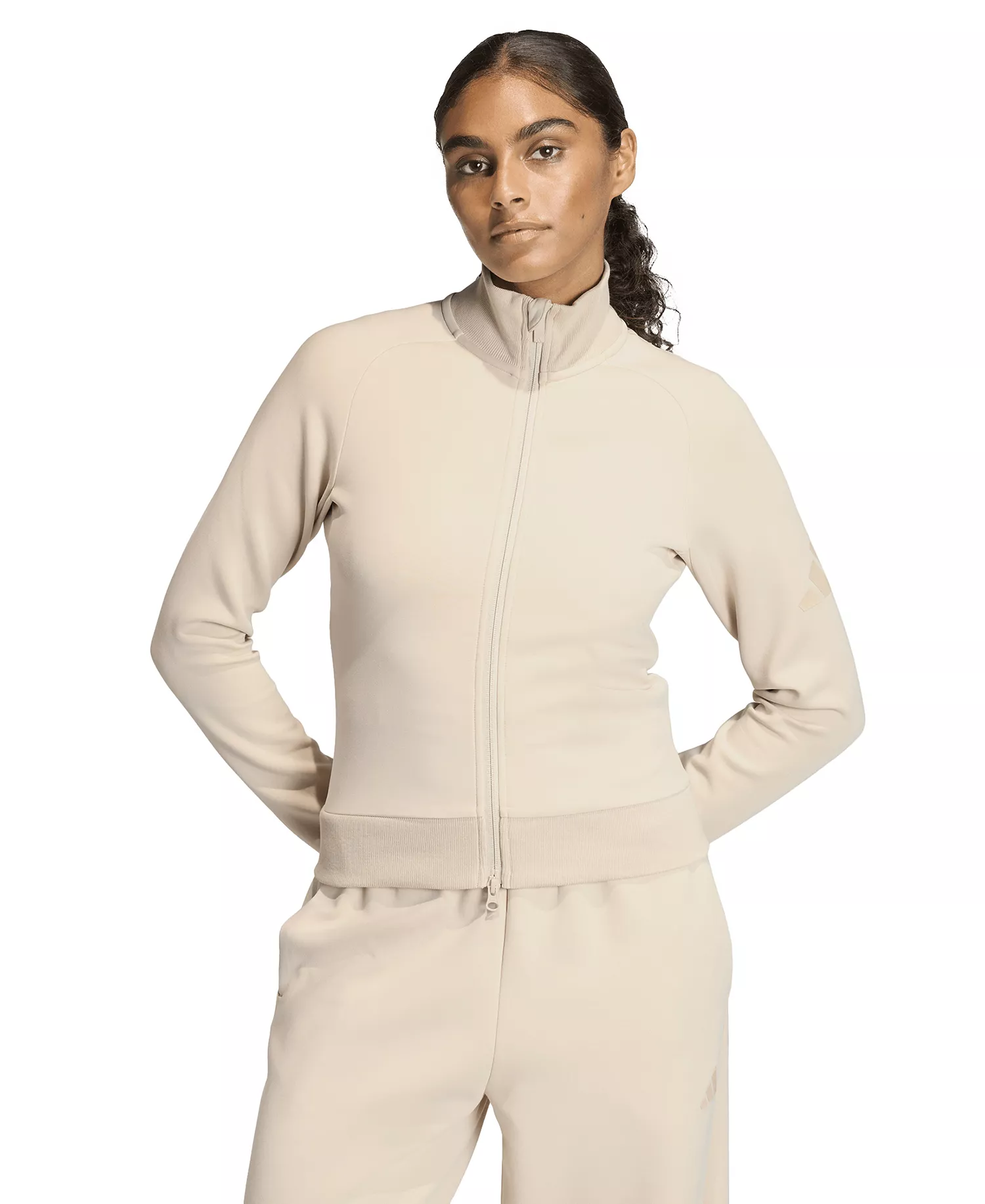 Women's Slim Fit Sportswear Track Jacket - Crystal Linen - 2XL