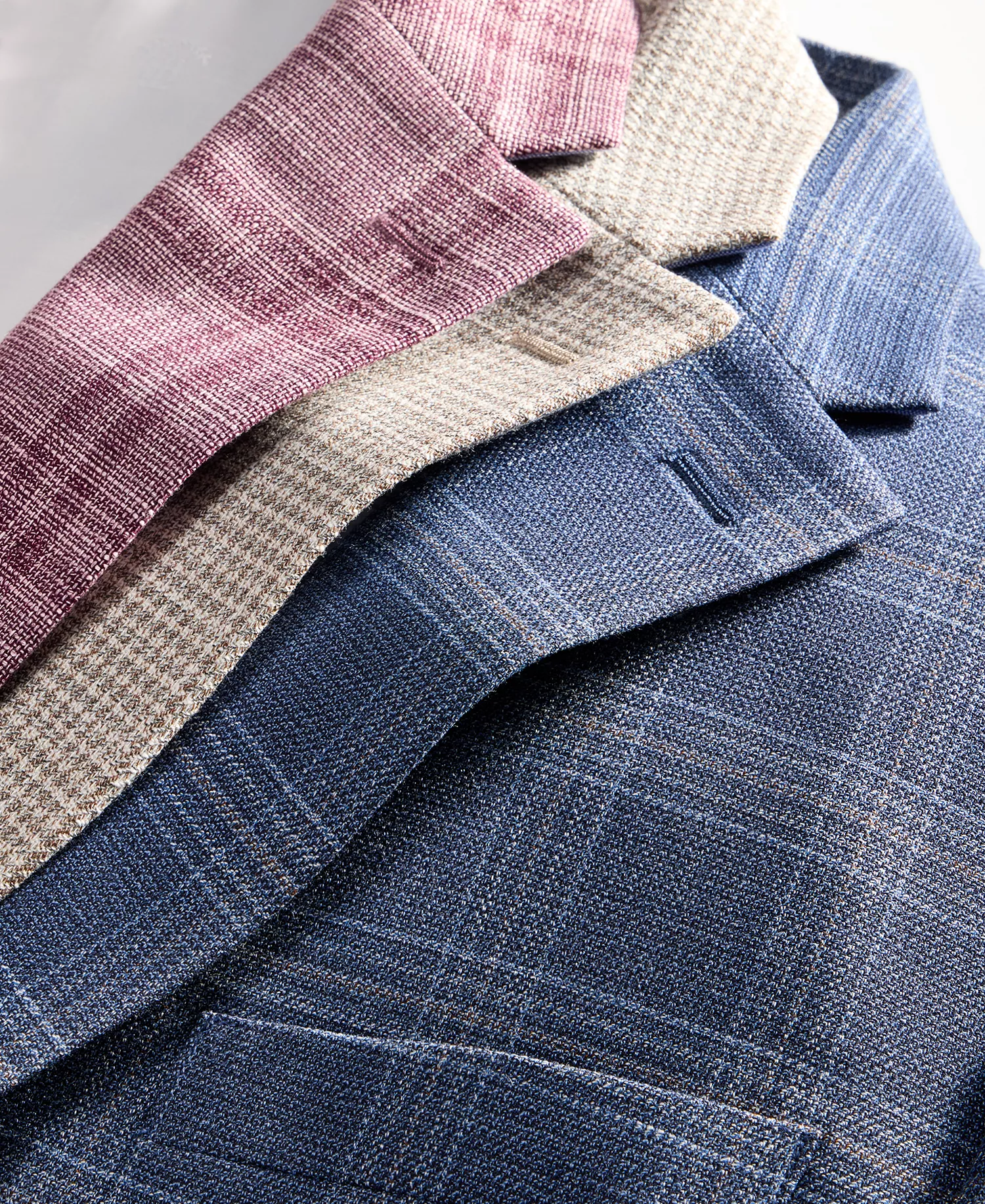 Men's Modern-Fit Patterned Blazer - Berry - 36R