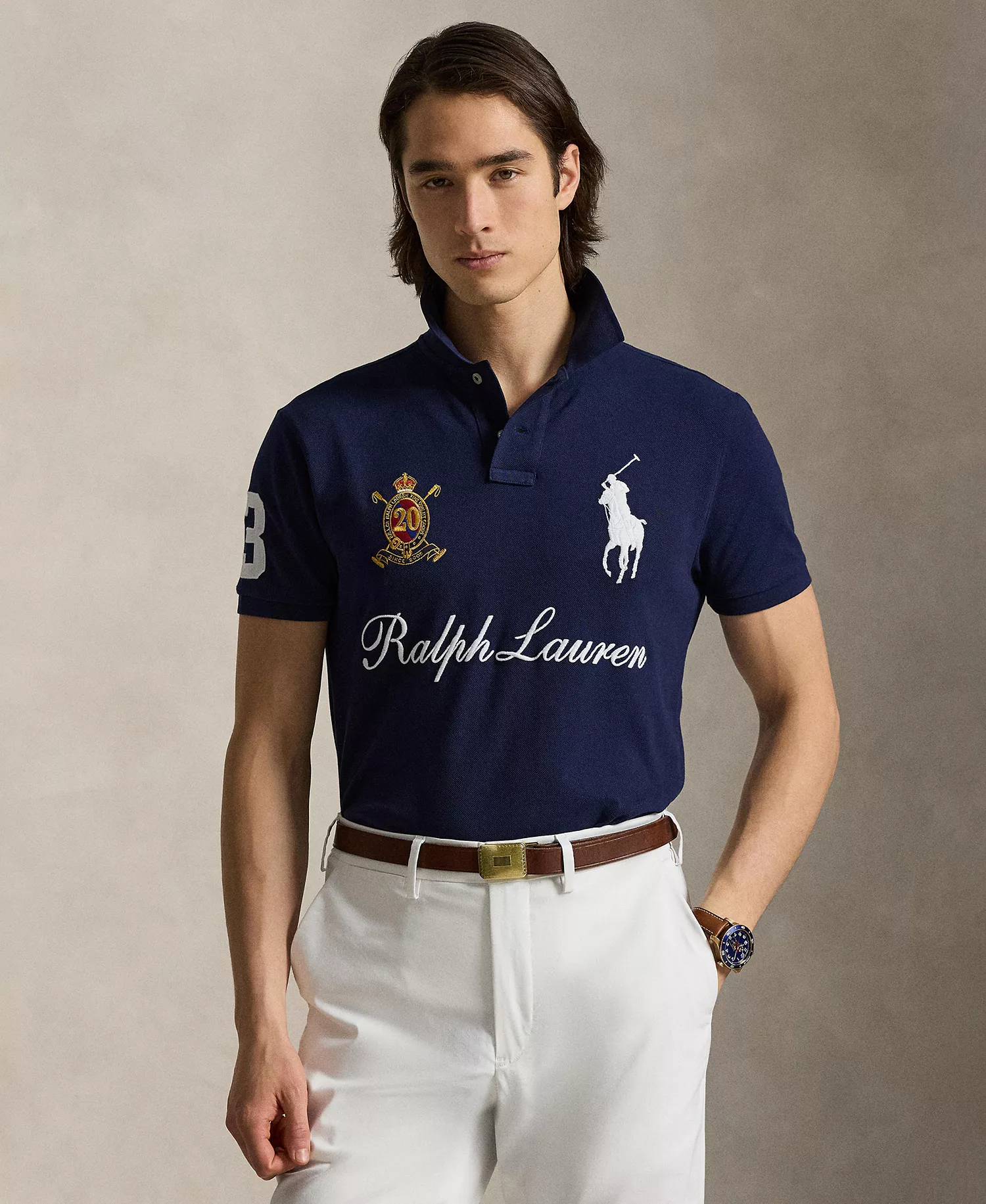 Men's Custom Slim-Fit Polo Shirt - Cruise Navy - 2XL