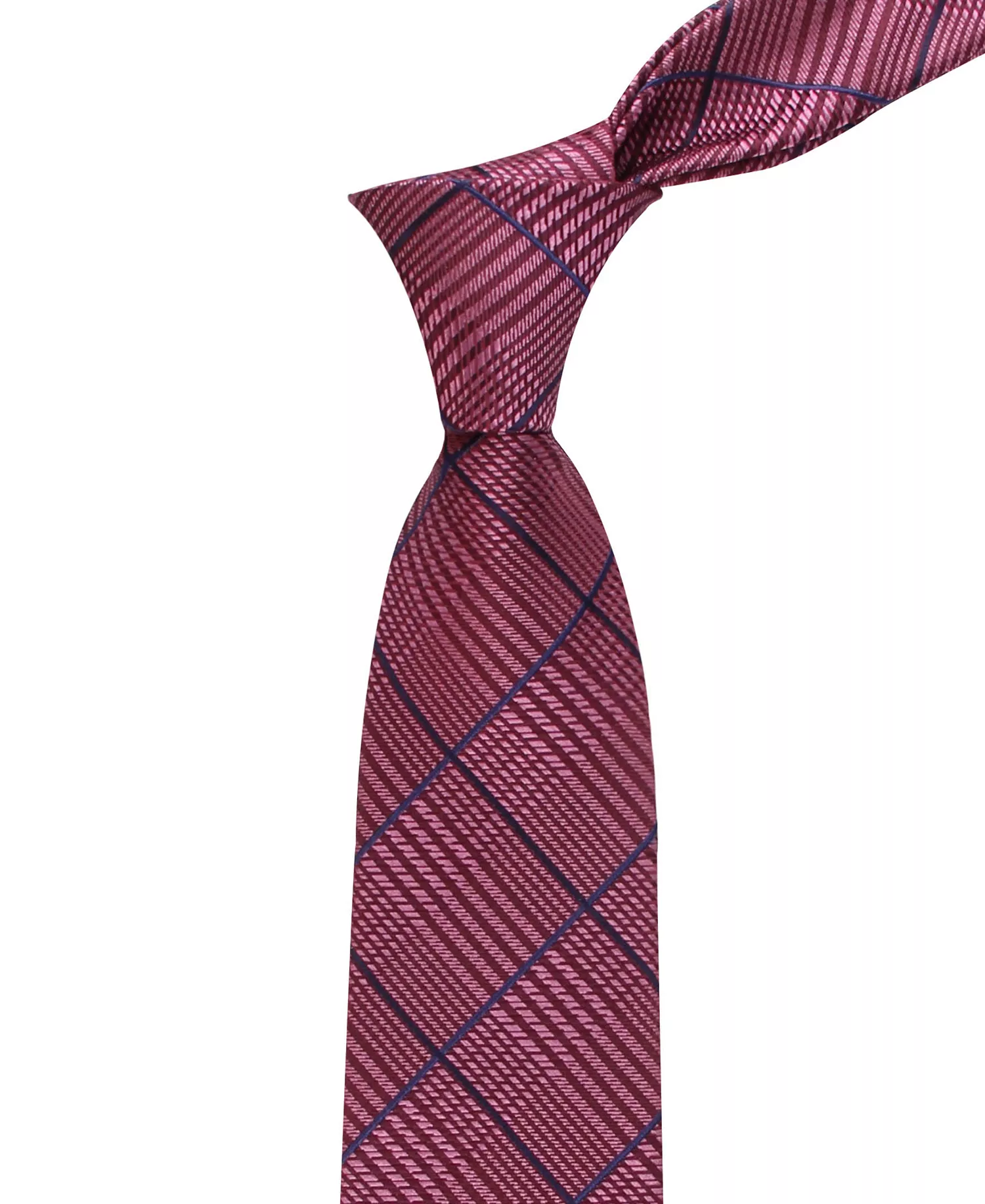 Men's Graham Glen Plaid Tie - Wine - ONE SIZE