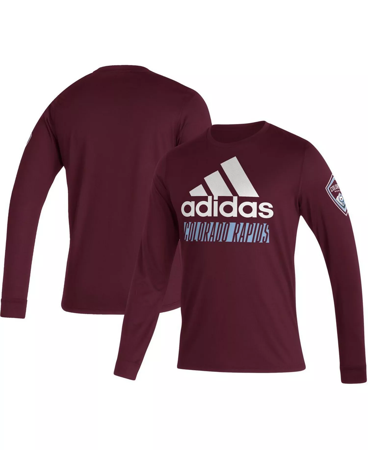 Men's Burgundy Colorado Rapids Vintage Performance Long Sleeve T-Shirt - Burgundy - L