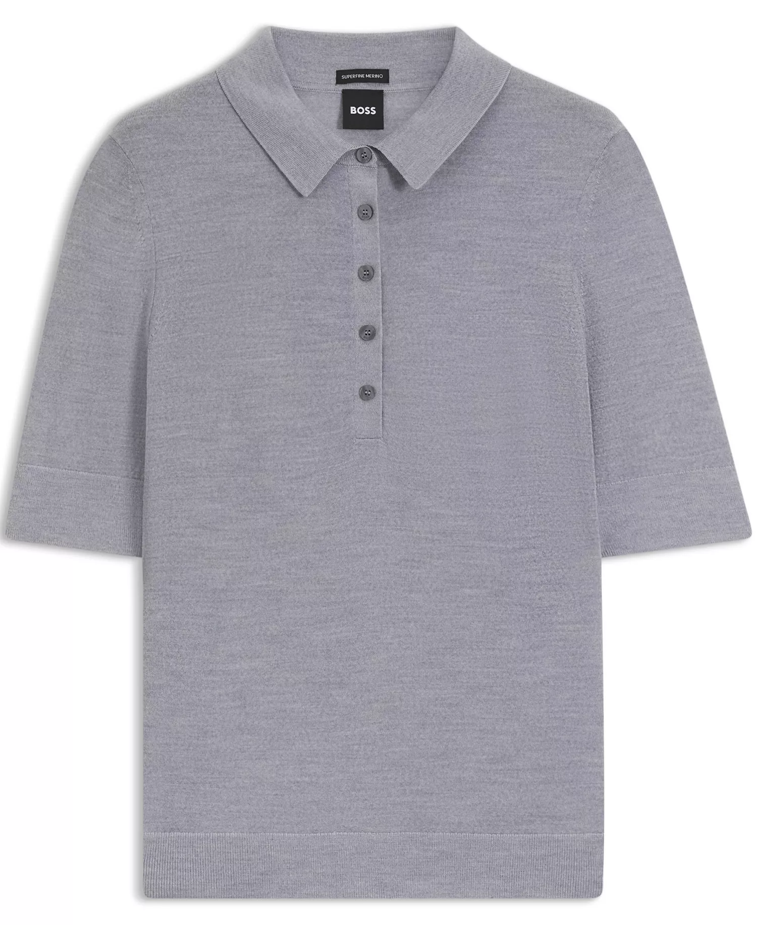 BOSS by Women's Merino Wool Short-Sleeved Sweater - Open - L