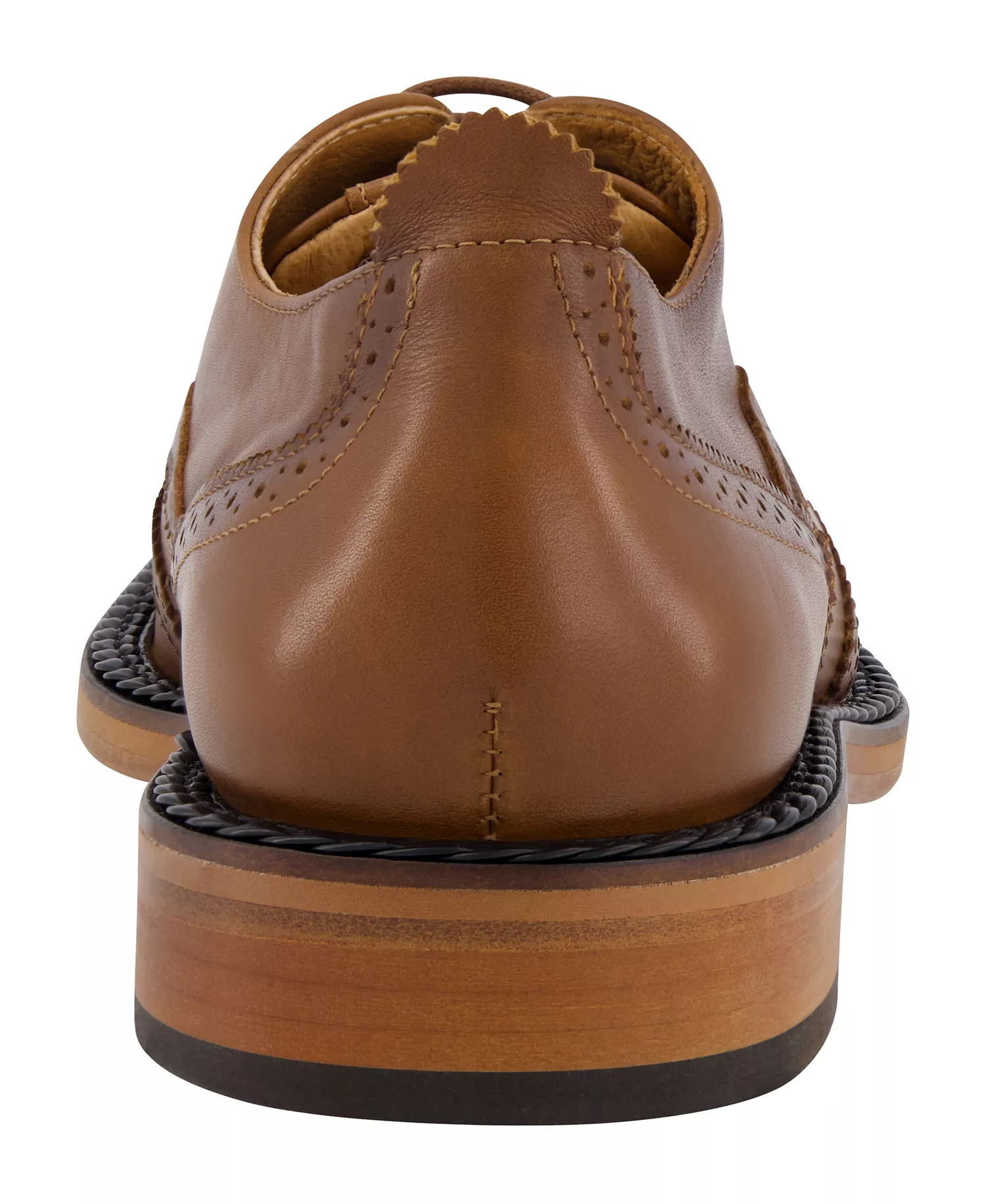 Men's White Label Wingtip Dress Shoes - Cognac - 10