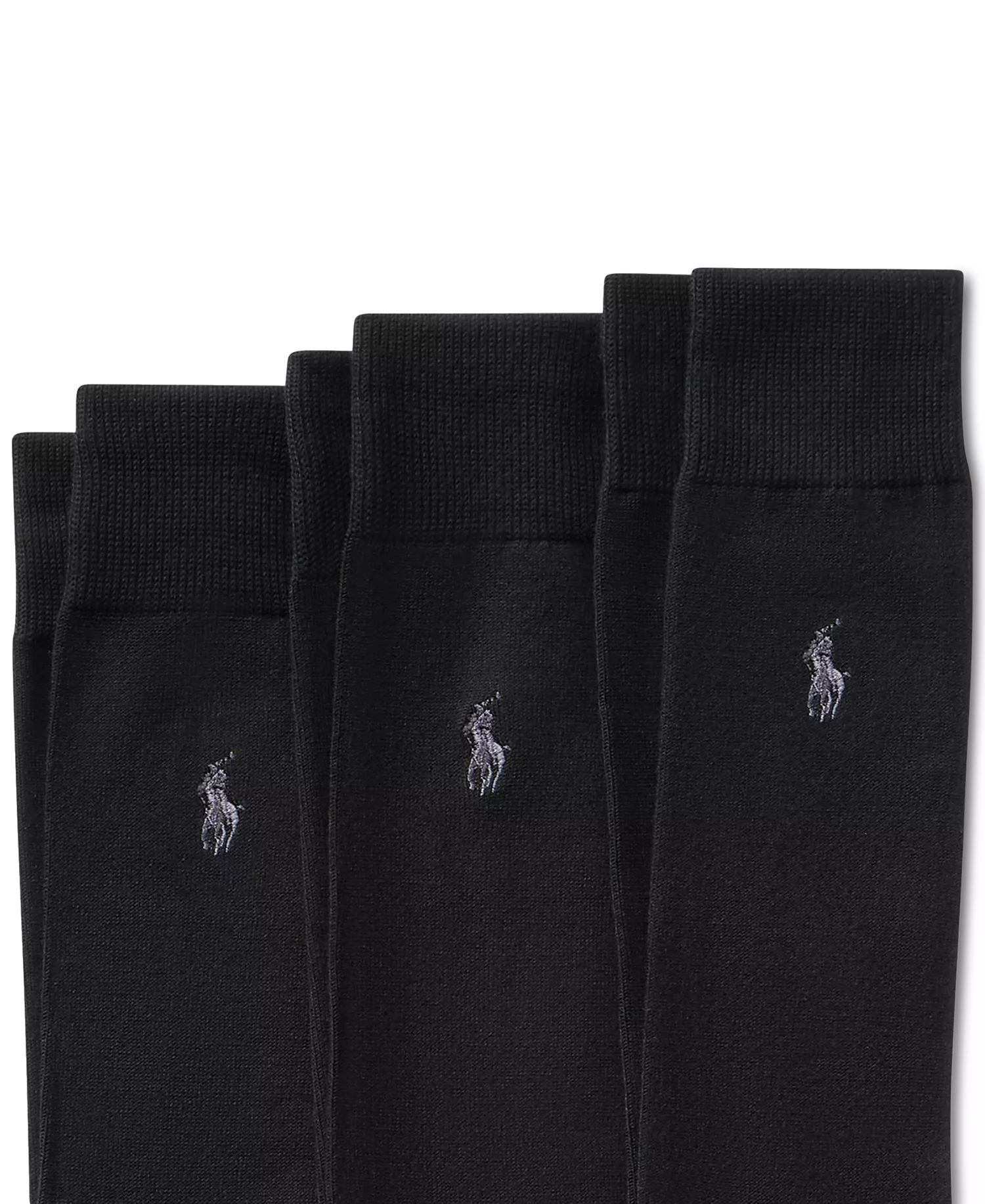 Men's 3-Pk. Supersoft Dress Socks - Black - 10-13
